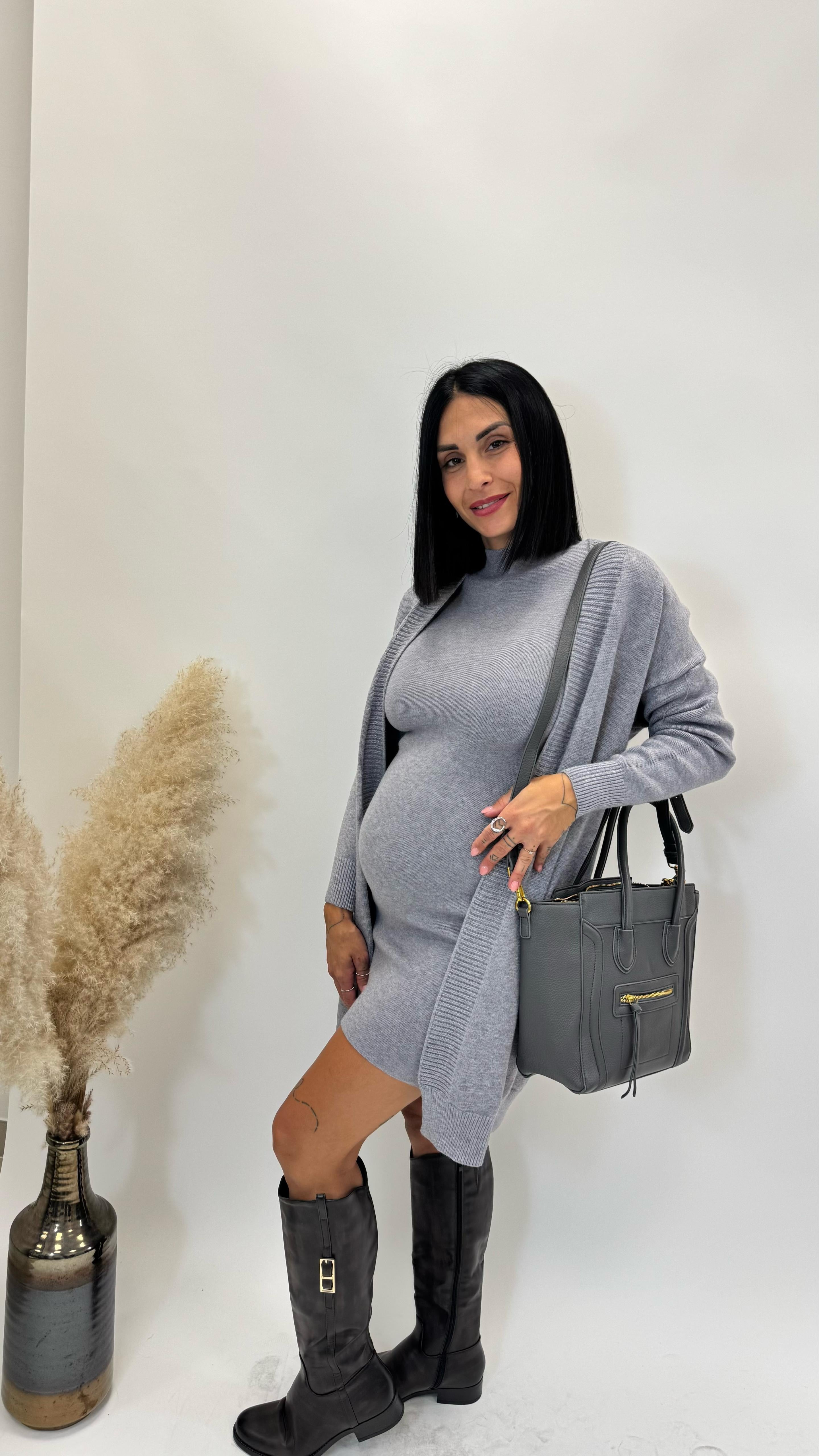 Abito Basic Top Quality Grigio Perla