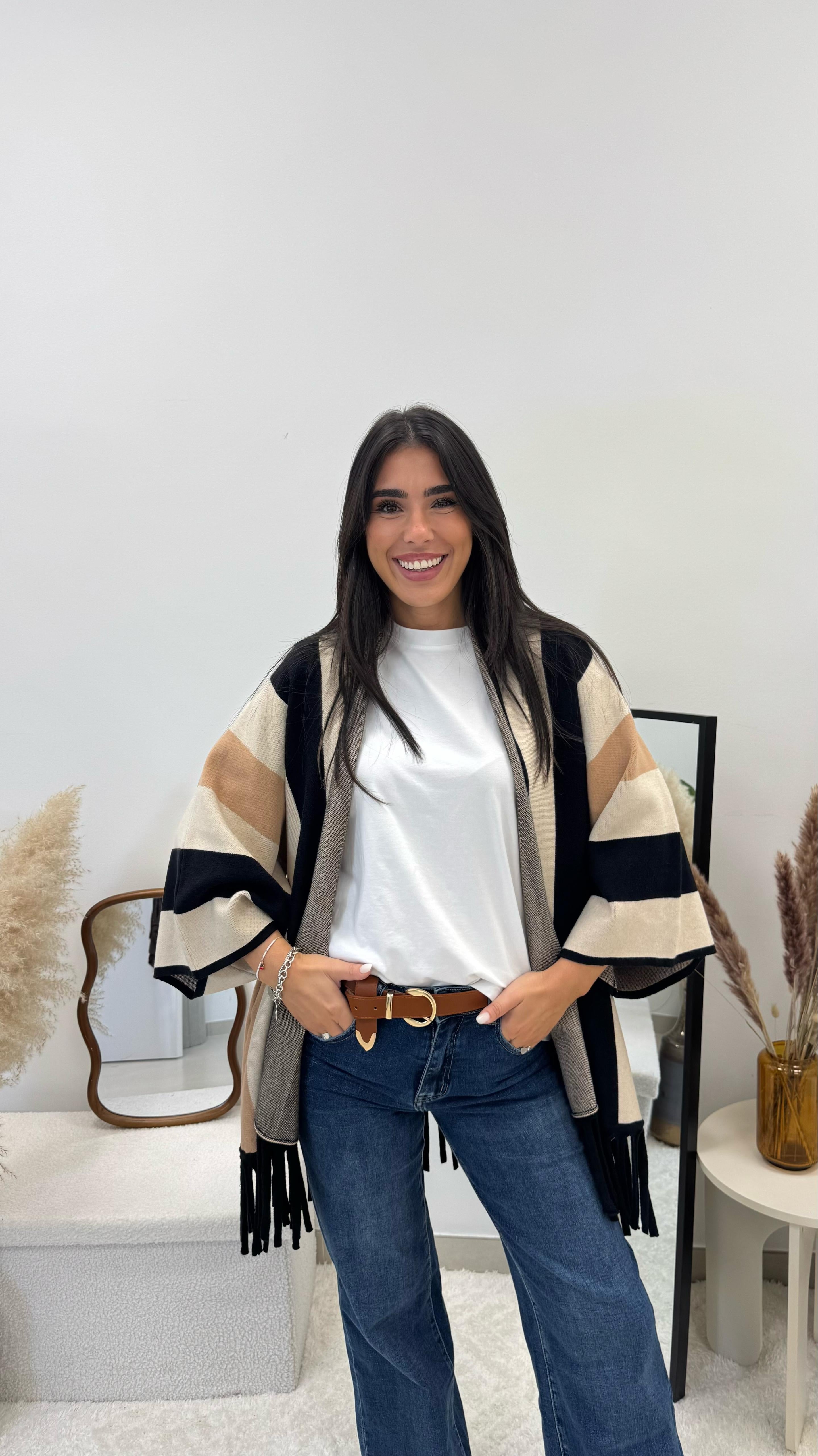 Cardigan Manica Campana Camel Nuance