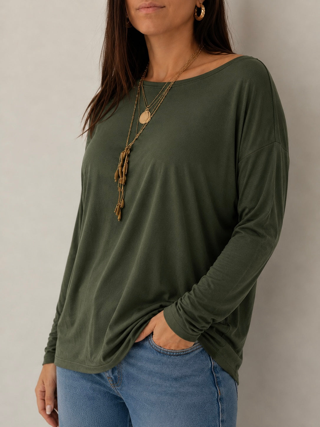 Maglia Cozy Spring Summer Second Skin / Verde Utility