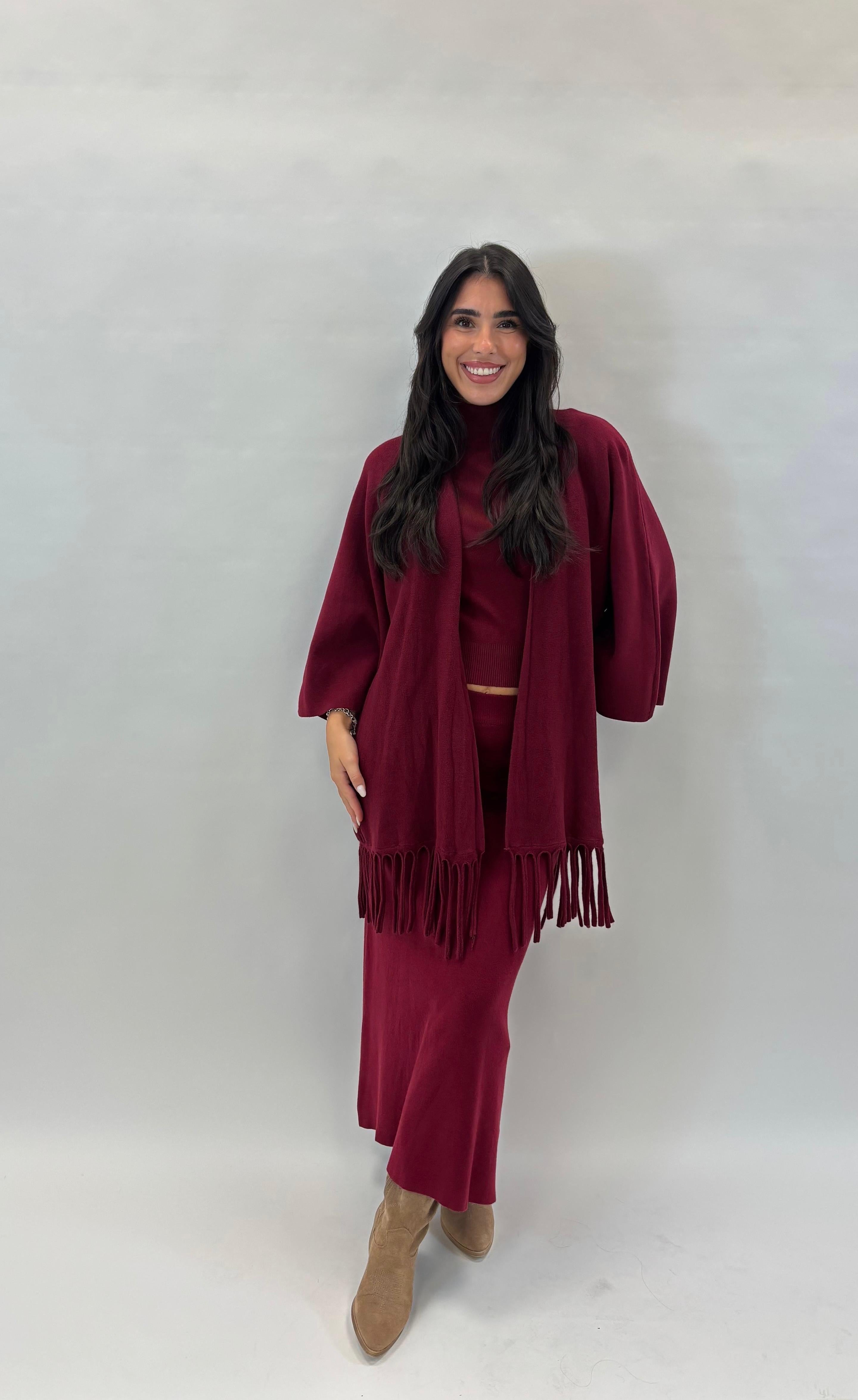 Cardigan Manica Campana Burgundy