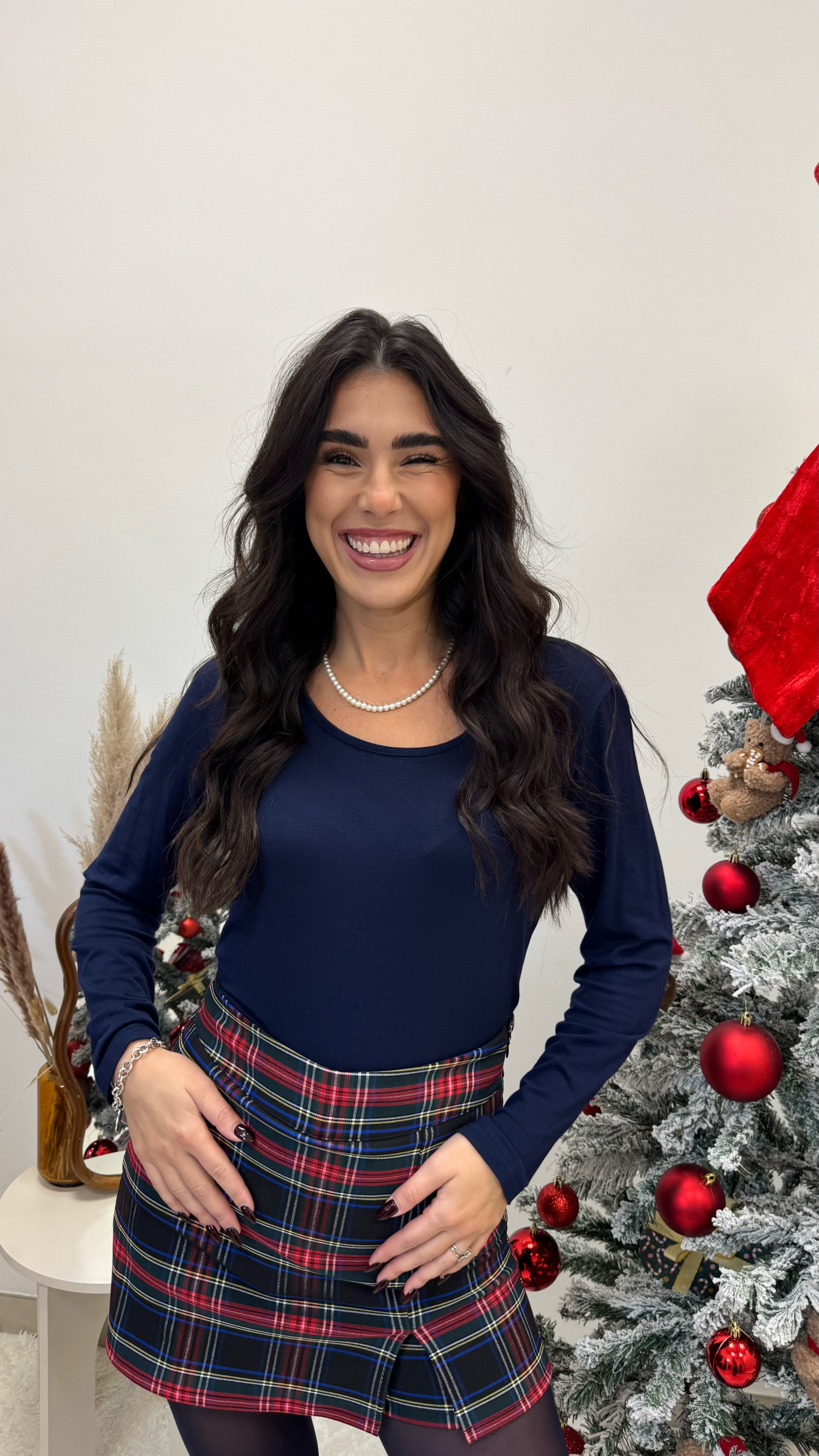 🥂Maglia Basic Pile Interno Blu notte