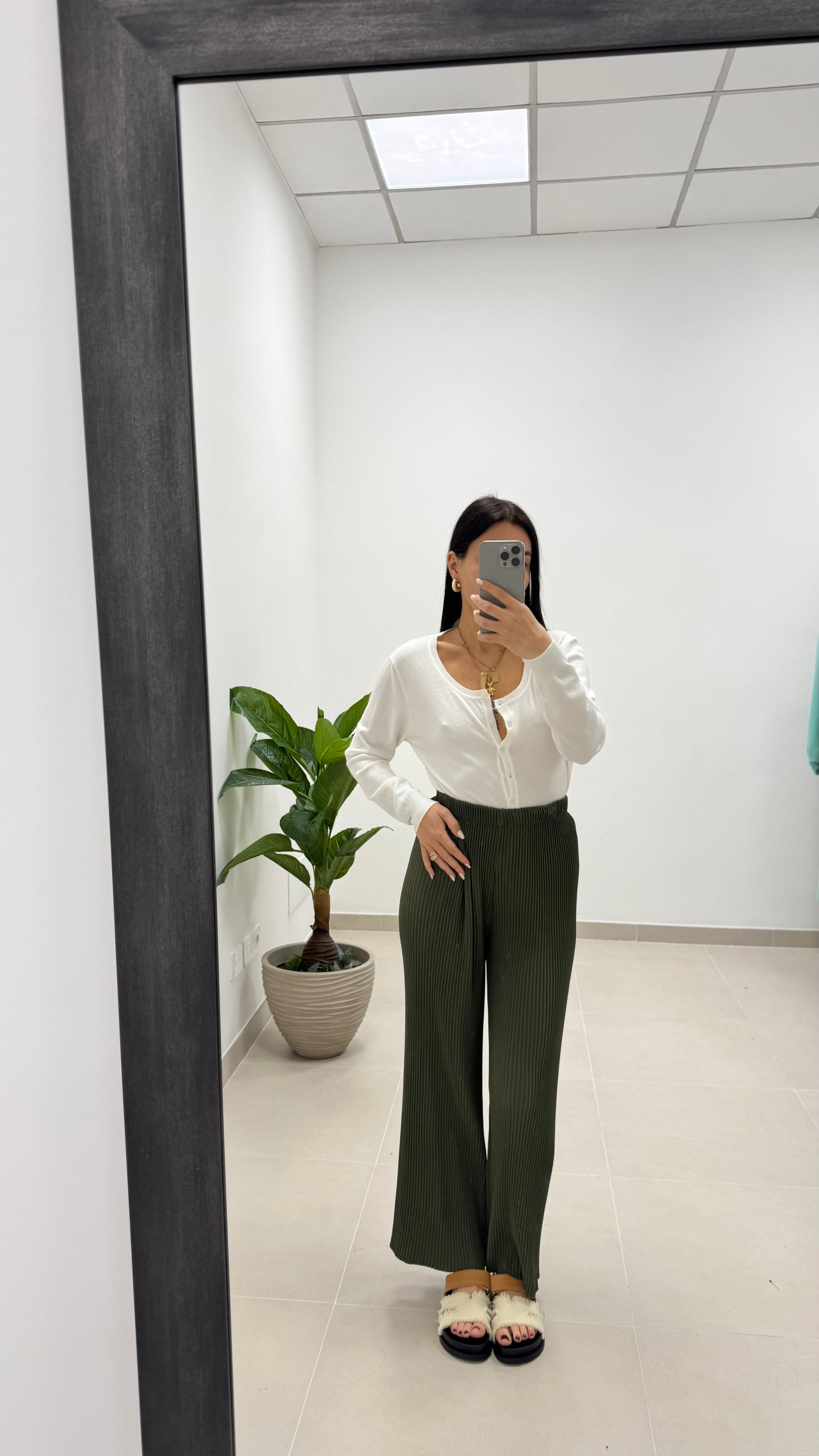 Pantalone Ambra Verde Utility