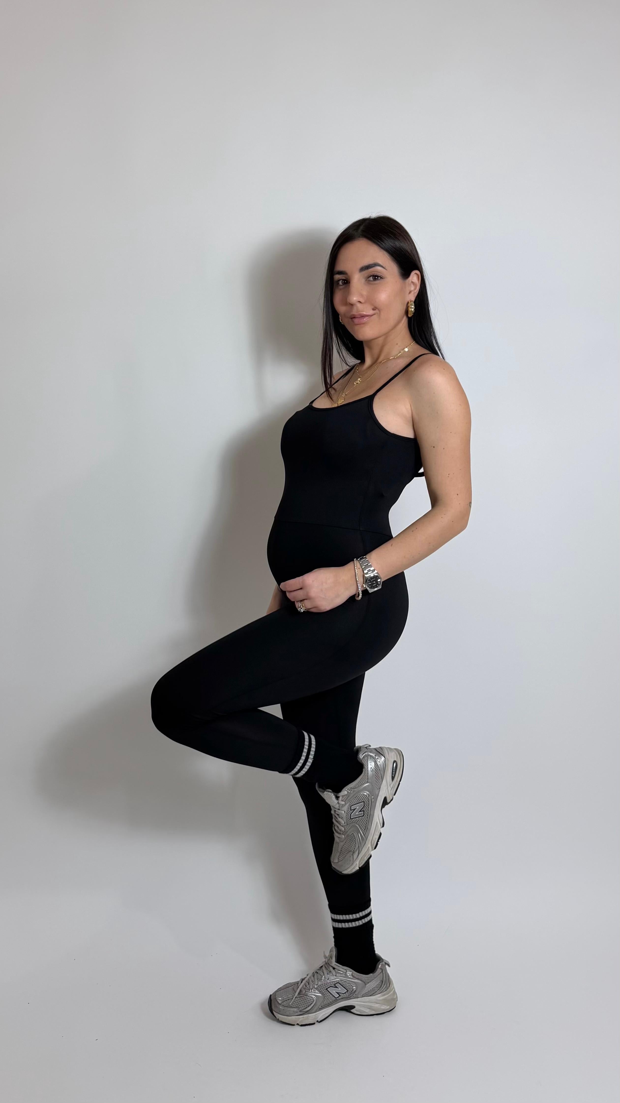 Jumpsuit Second Skin - Bretella Sottile - Sigaretta / Nera