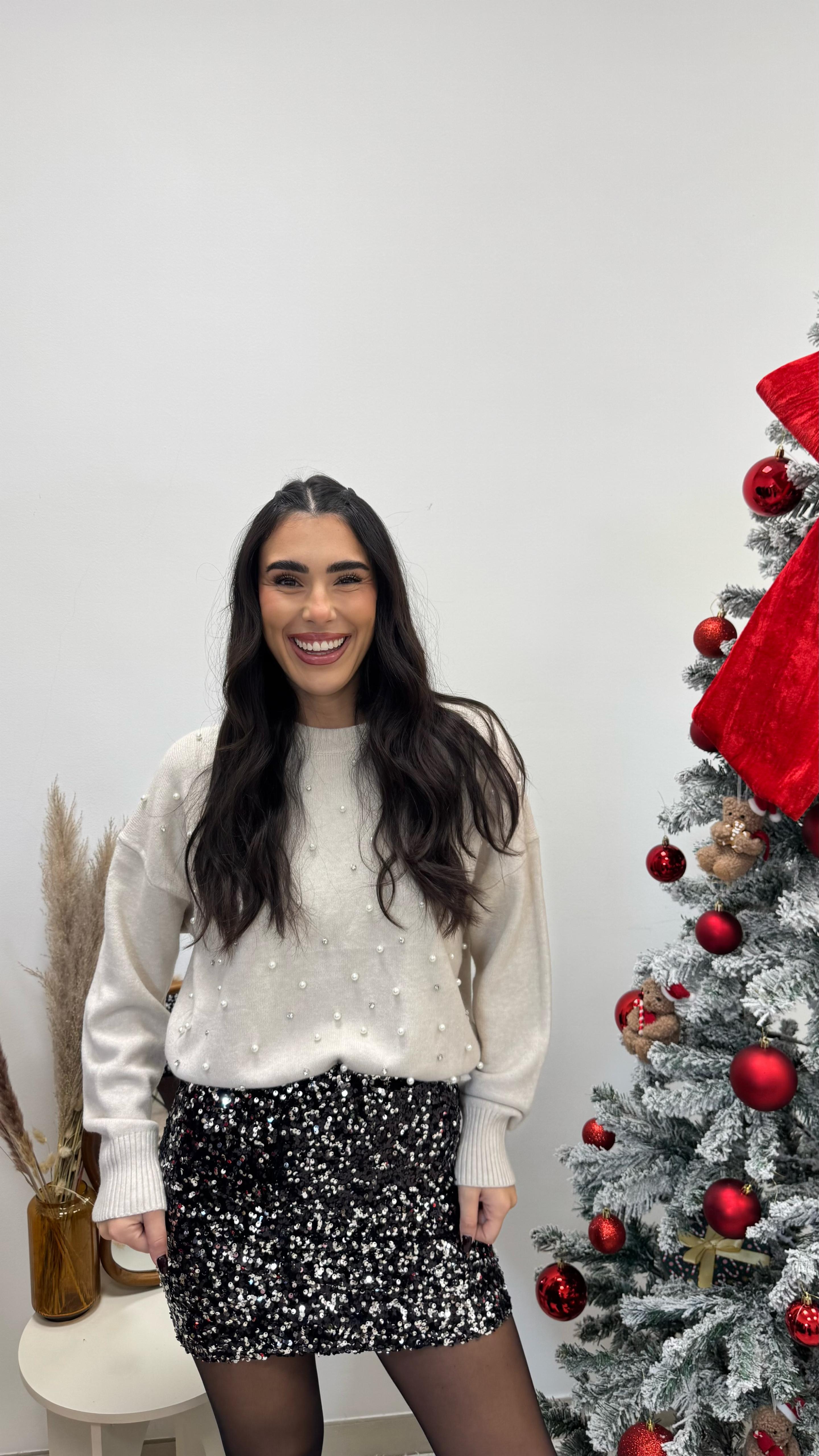 🥂Mini Paillettes Silver Black