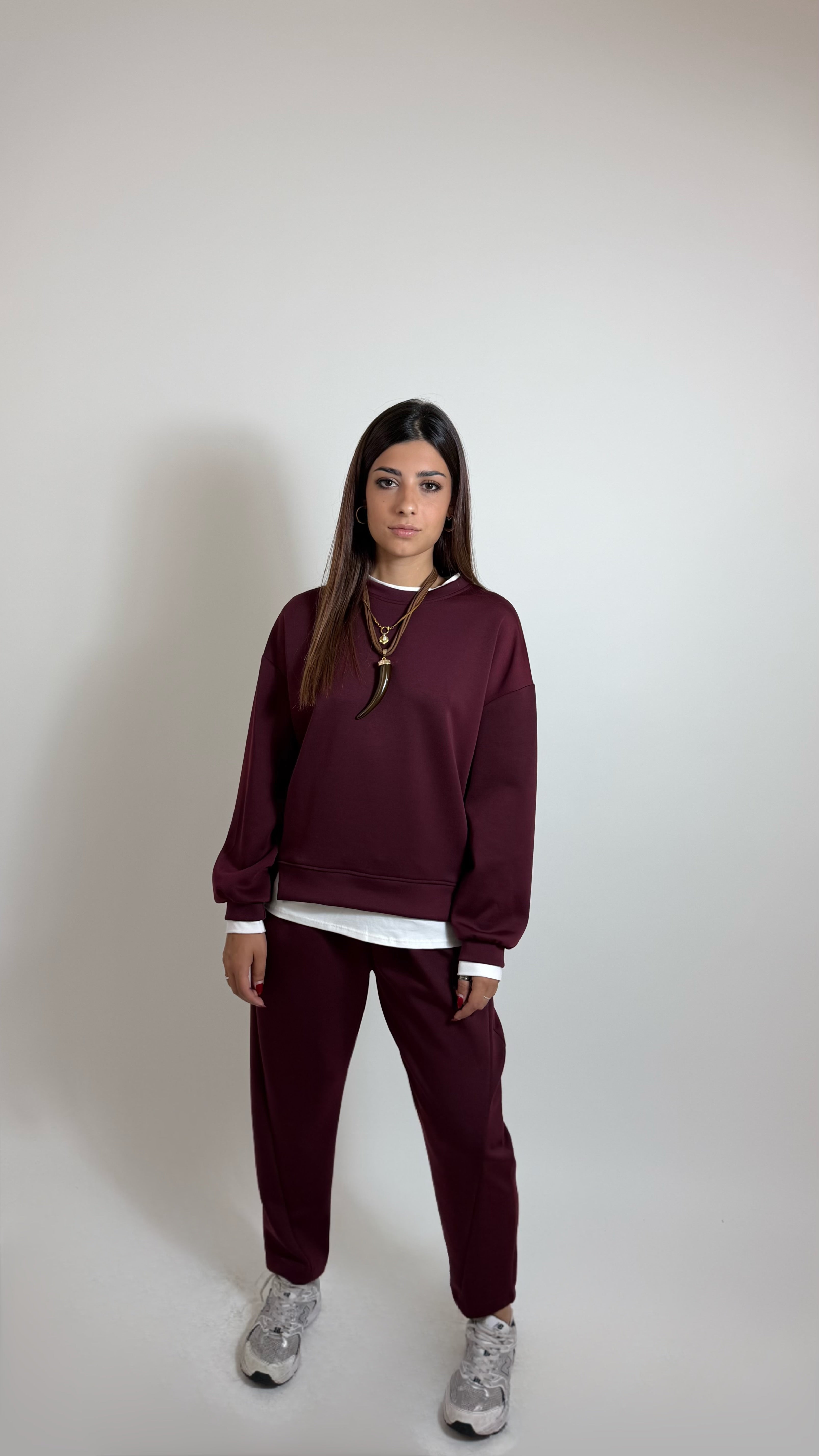 Pantalone Felpa Burgundy