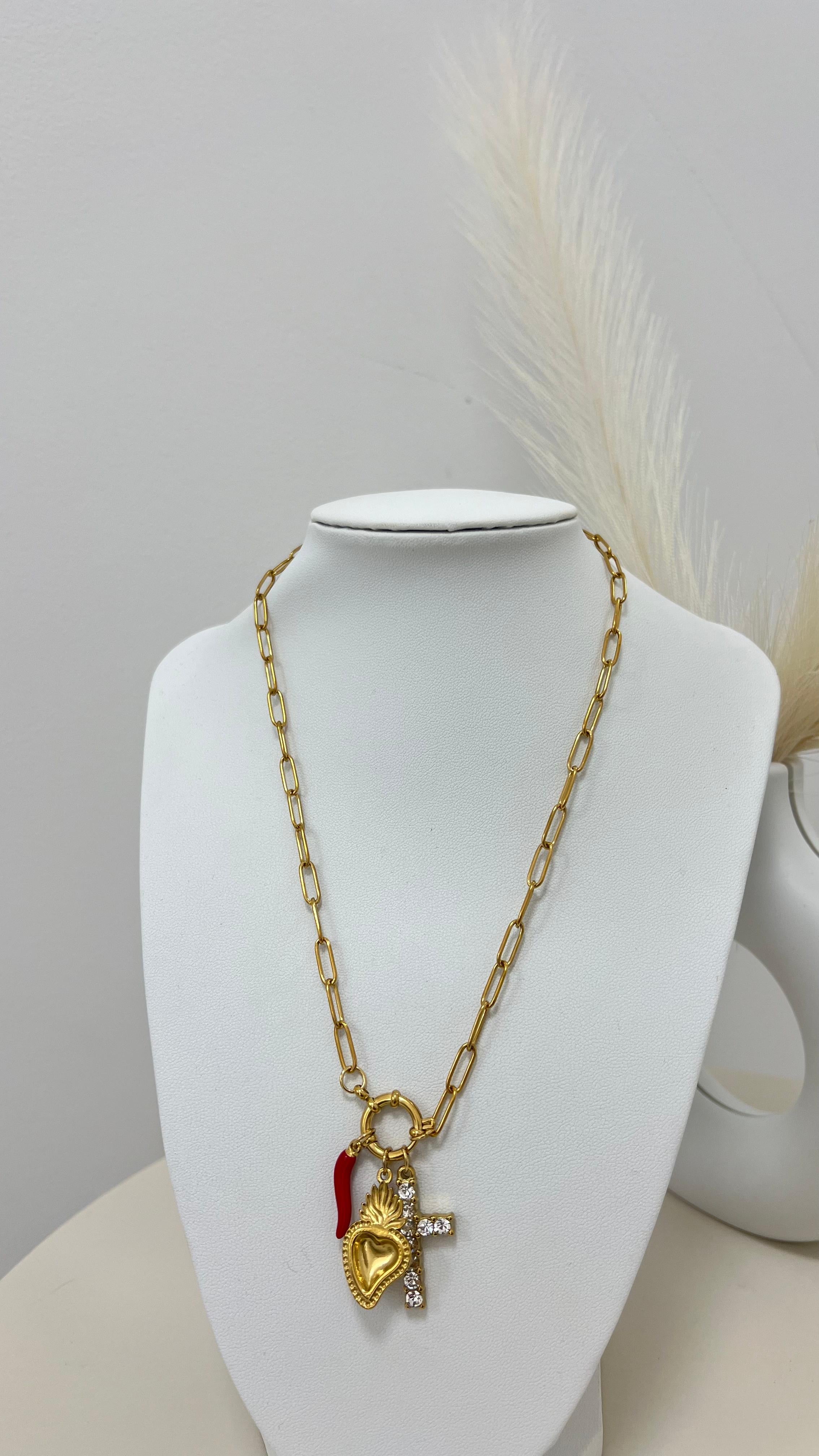 Collana Multicharmes Gold