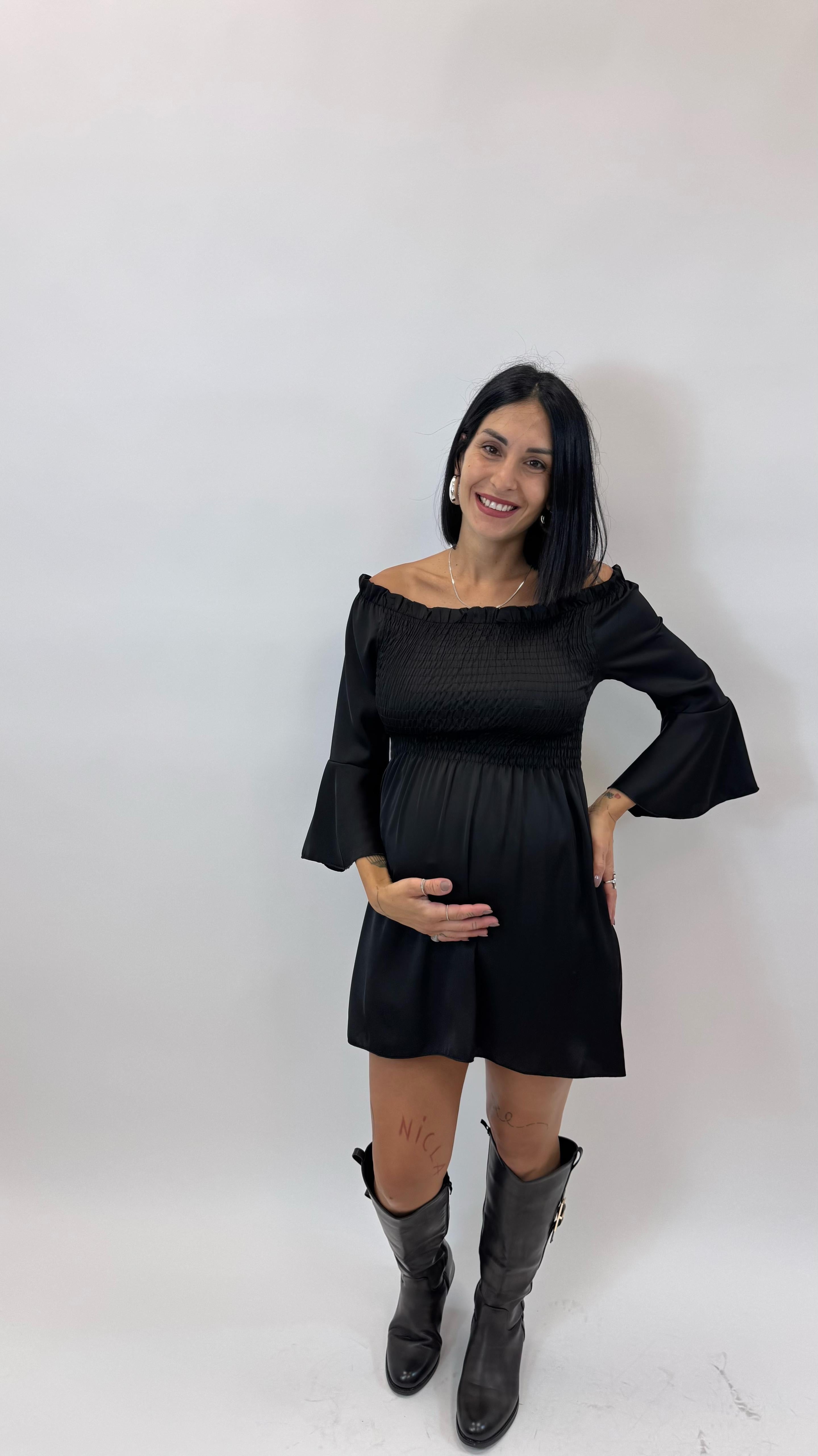 Abito Schiffer Silk Nero