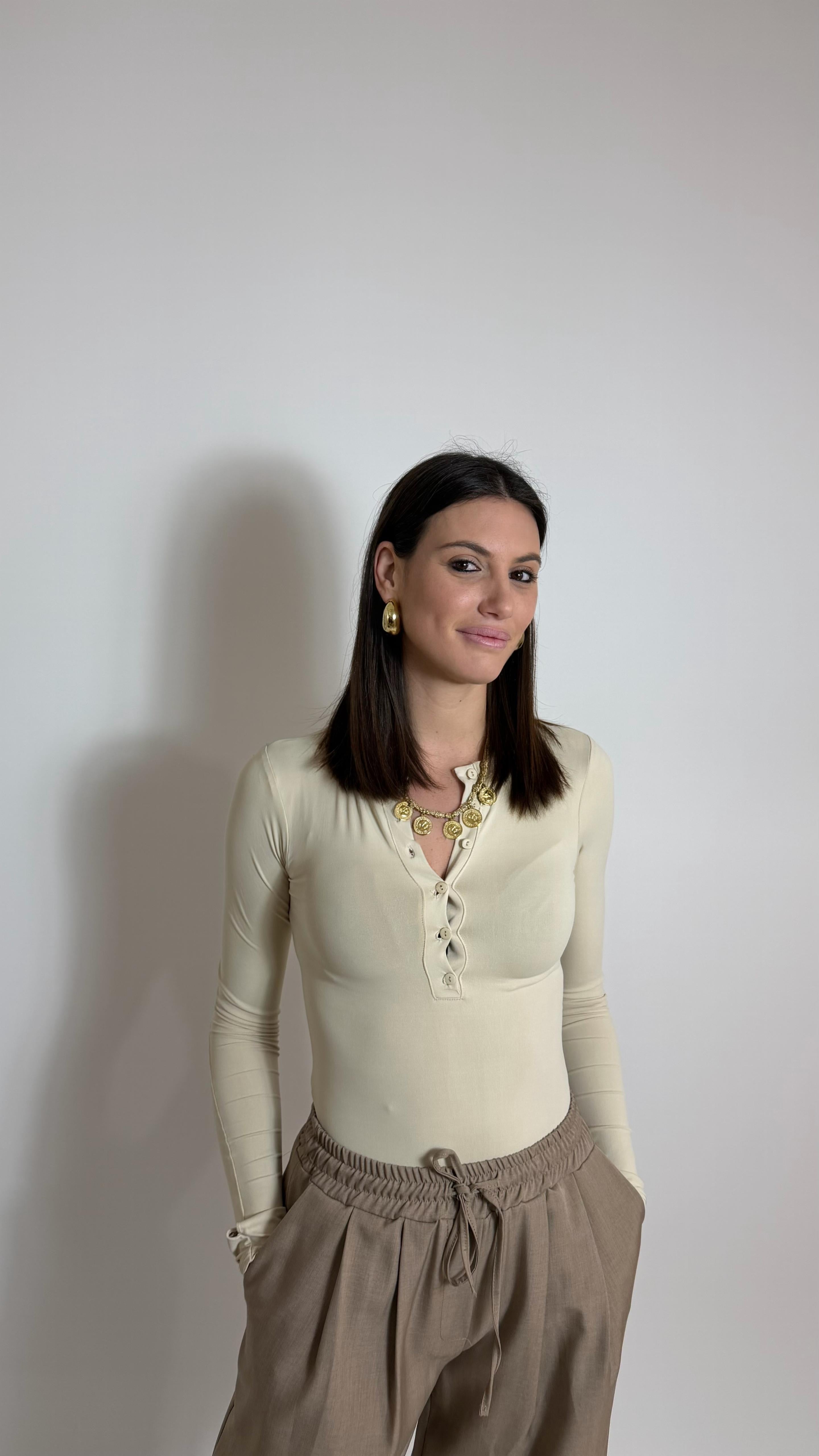 Panta Coulisse Strutturato Camel