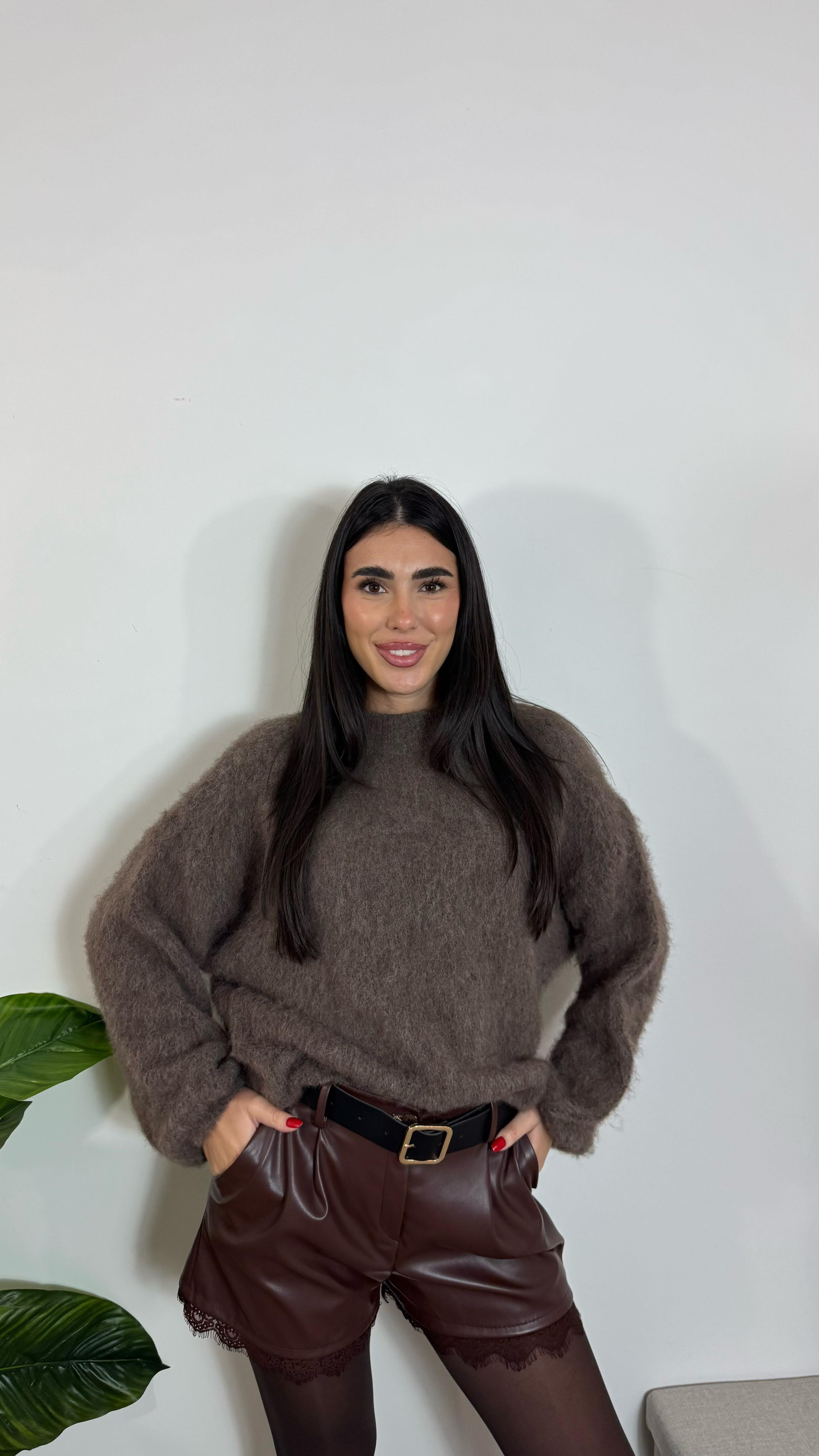 Shorts Eco&Lace Chocolate