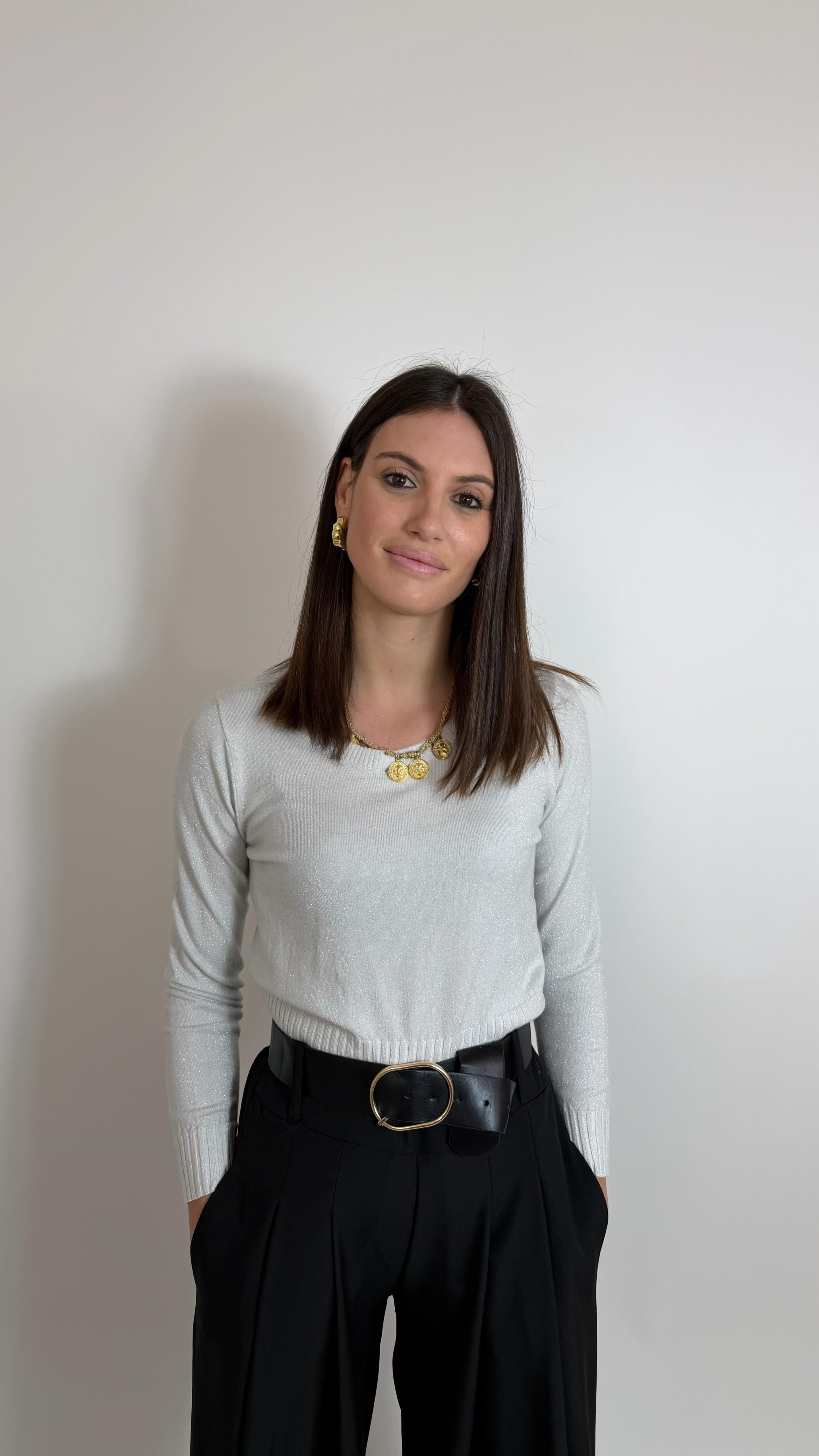 Maglia Tex Lurex Ghiaccio