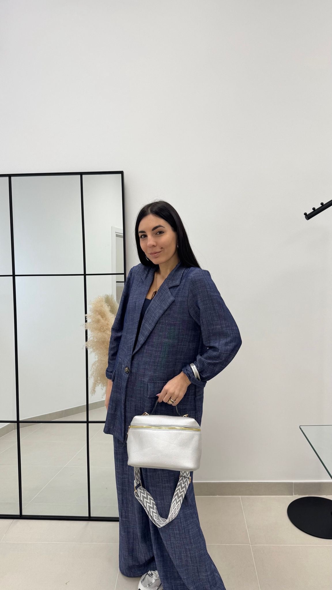 Tailleur Viscosa e Lino Denim