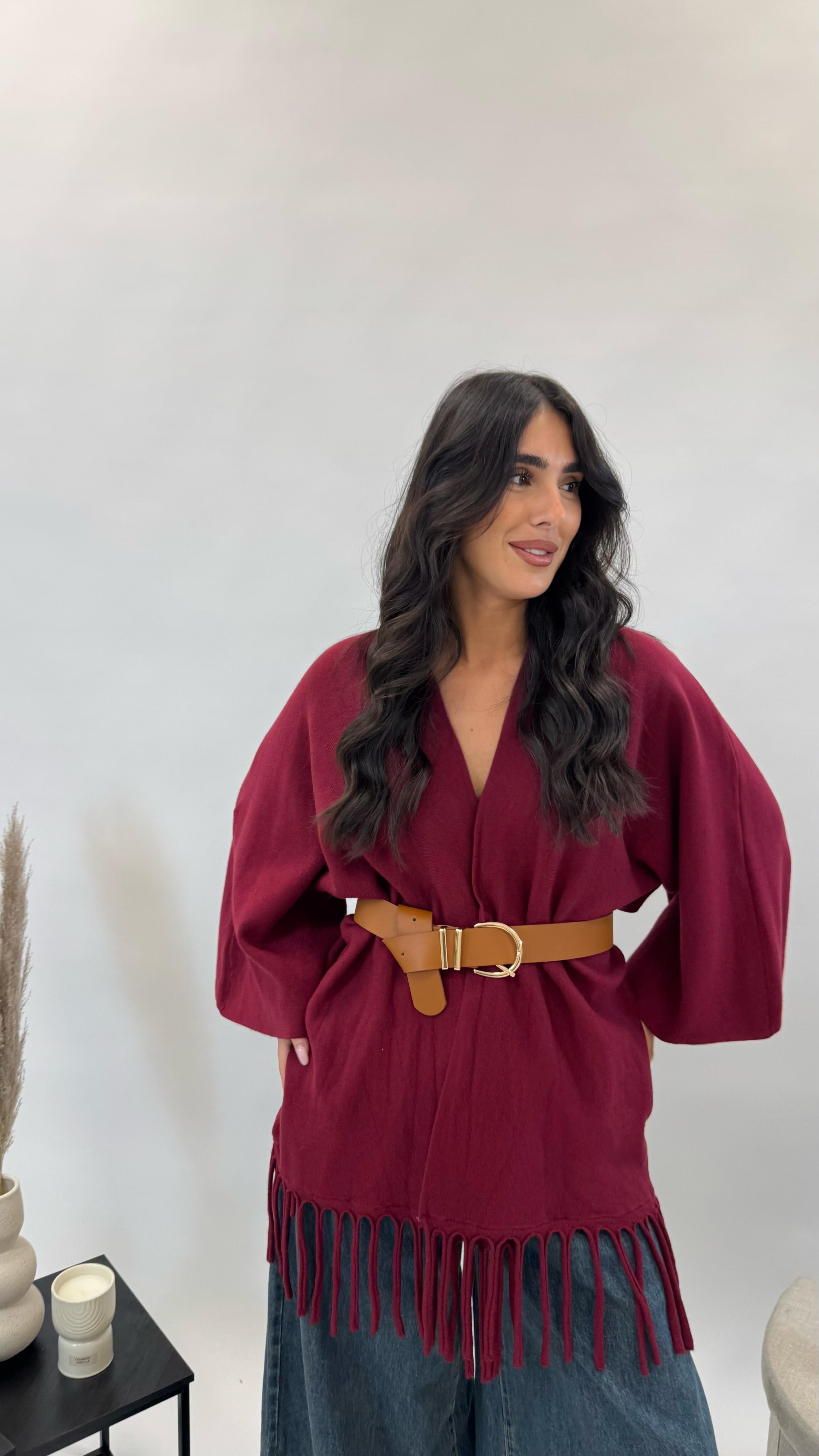 Cardigan Manica Campana Burgundy