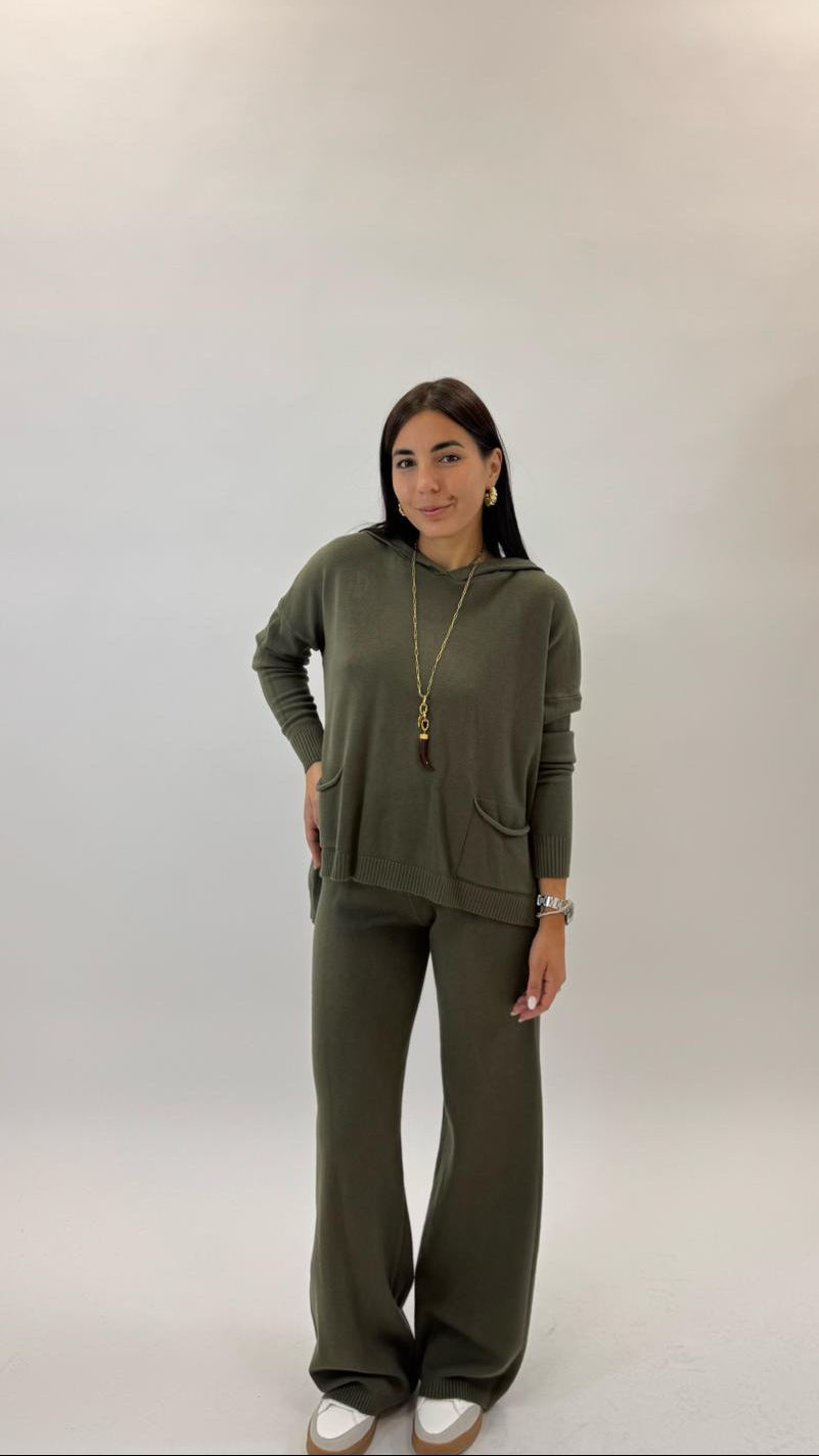 Sporty Set Maglina Morbida Verde Utility