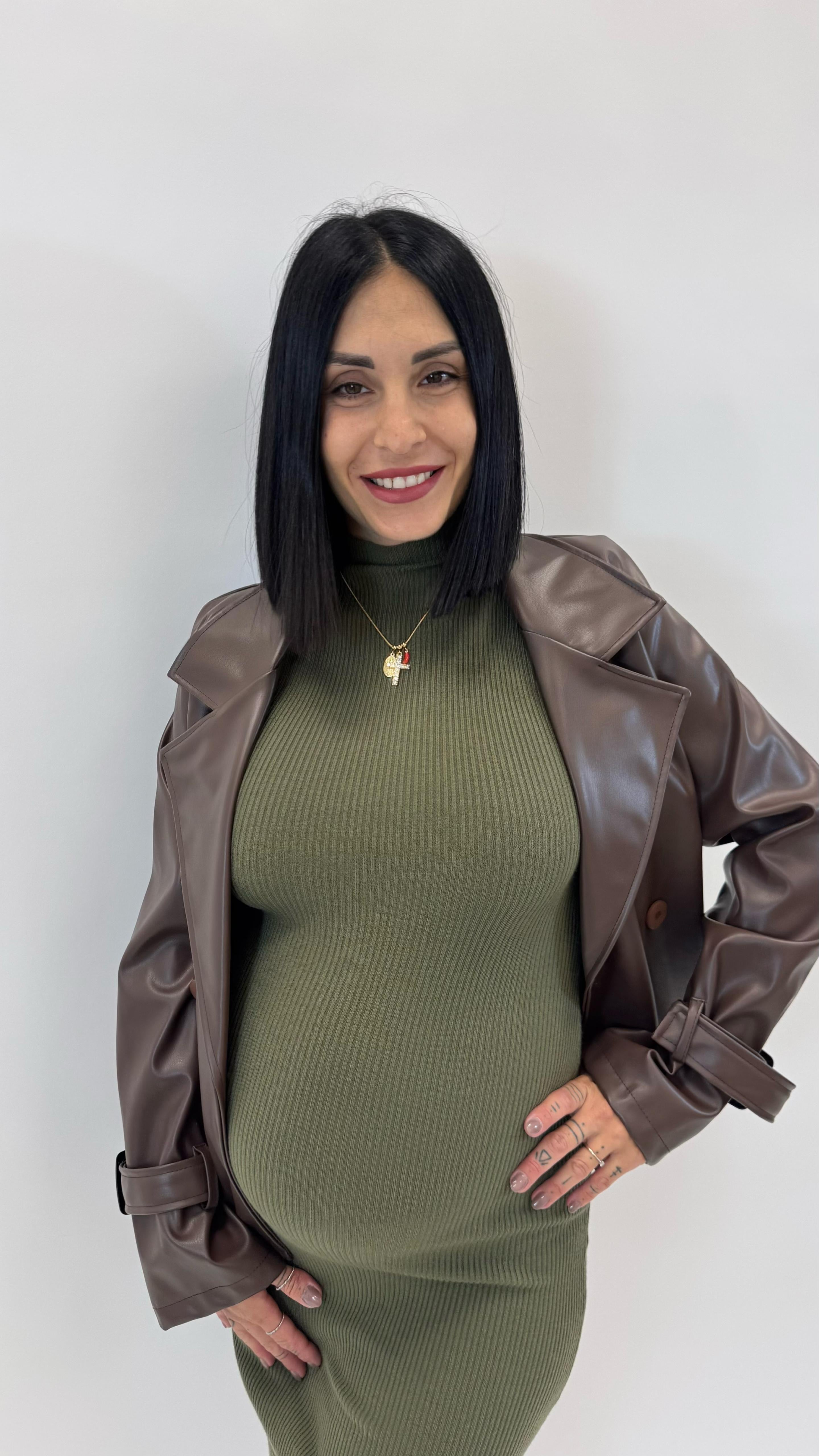 Mini Trench Ecopelle Choco