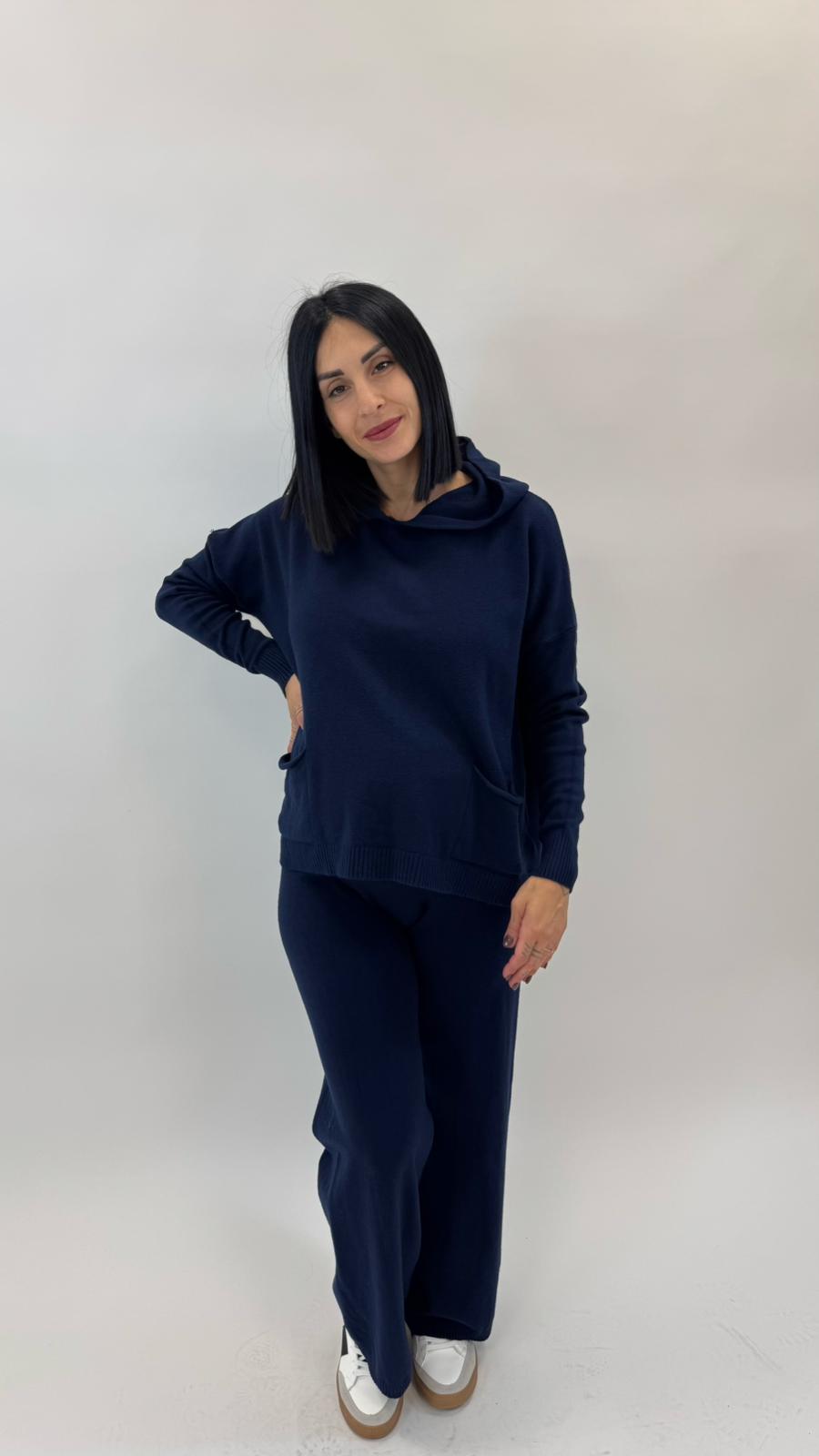 Sporty Set Maglina Morbida Blu Notte