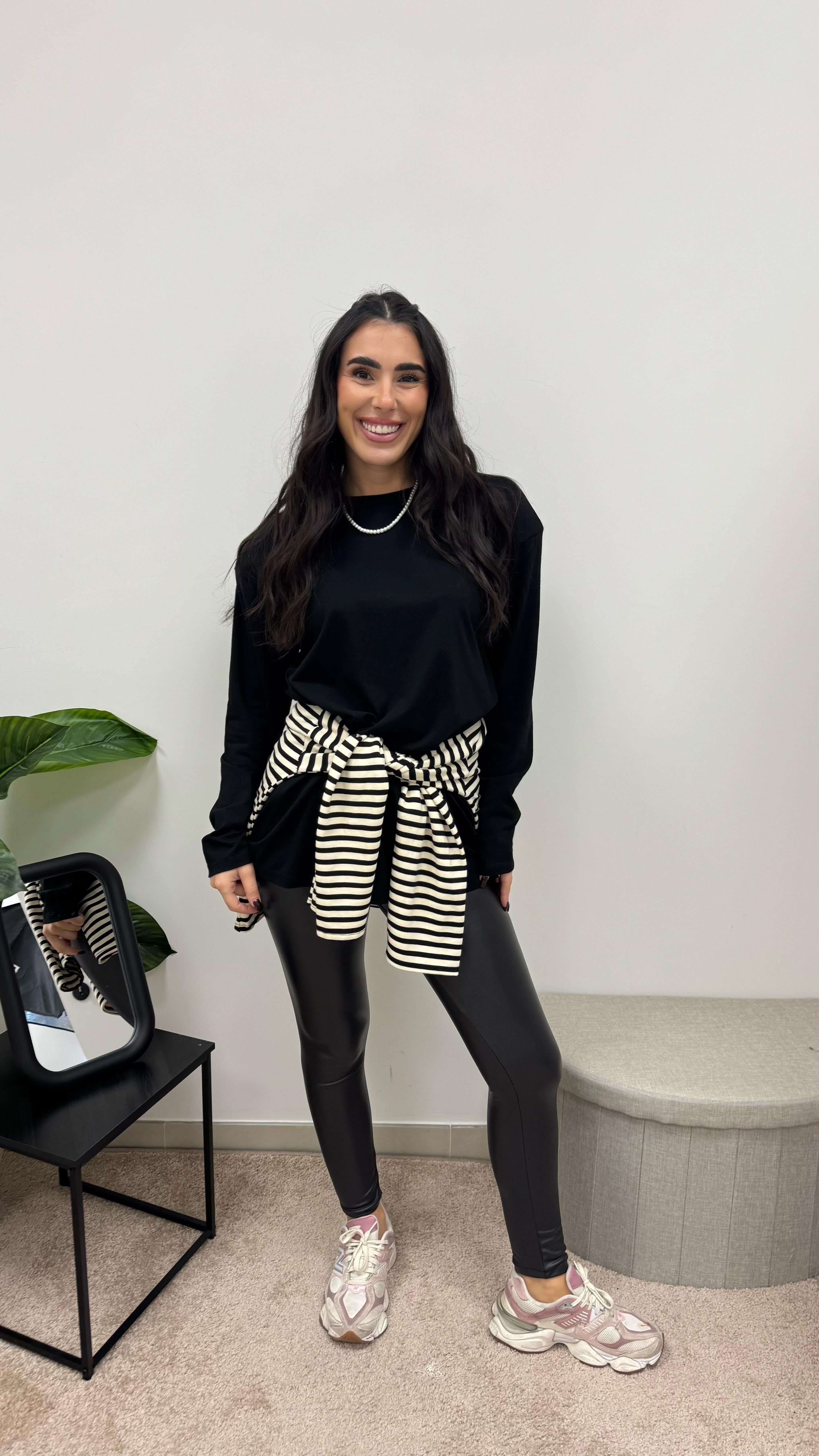 Leggins Ecopelle Nero