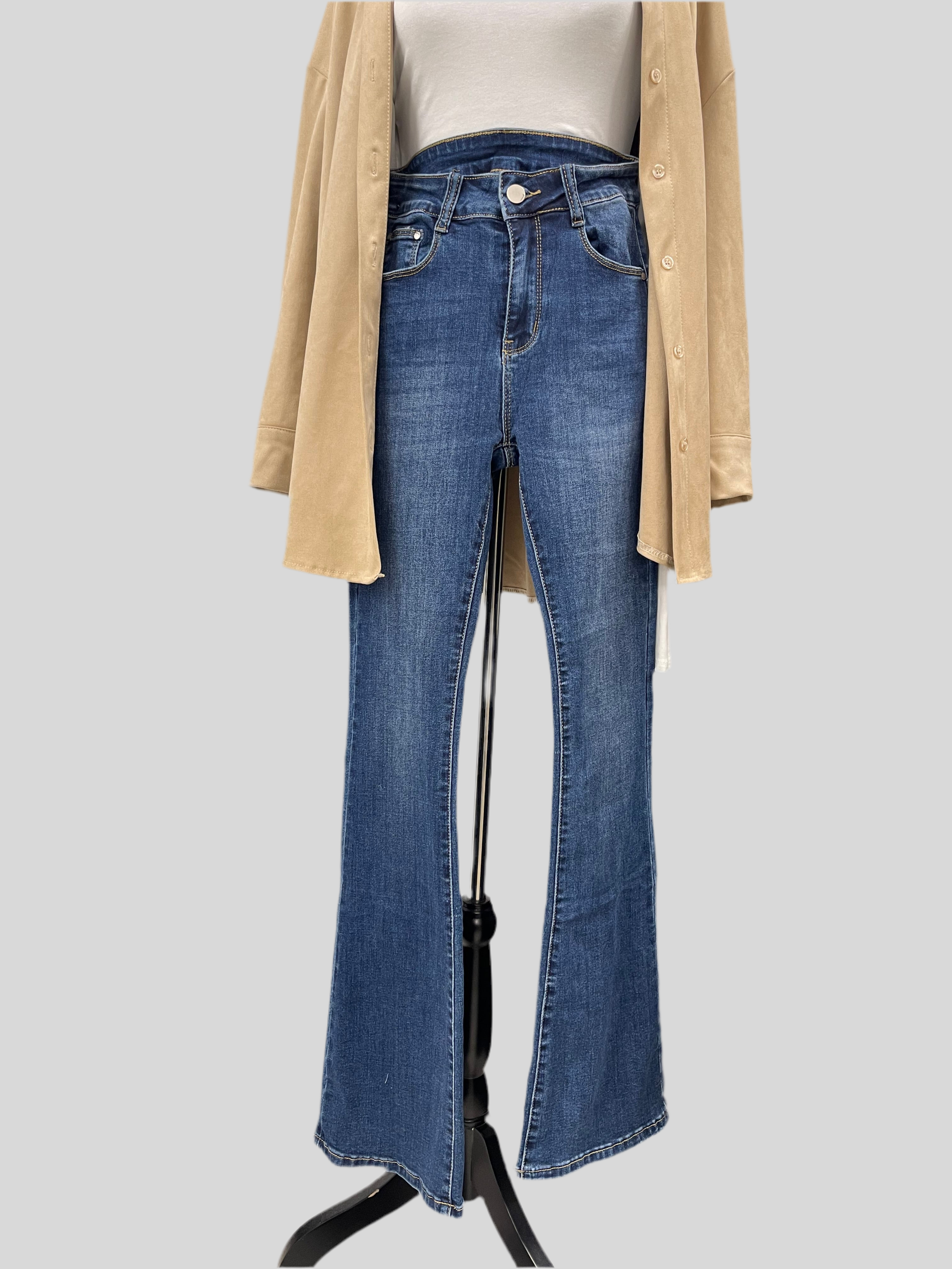 Jeans Zampetta Lavaggio Scuro Tg.S