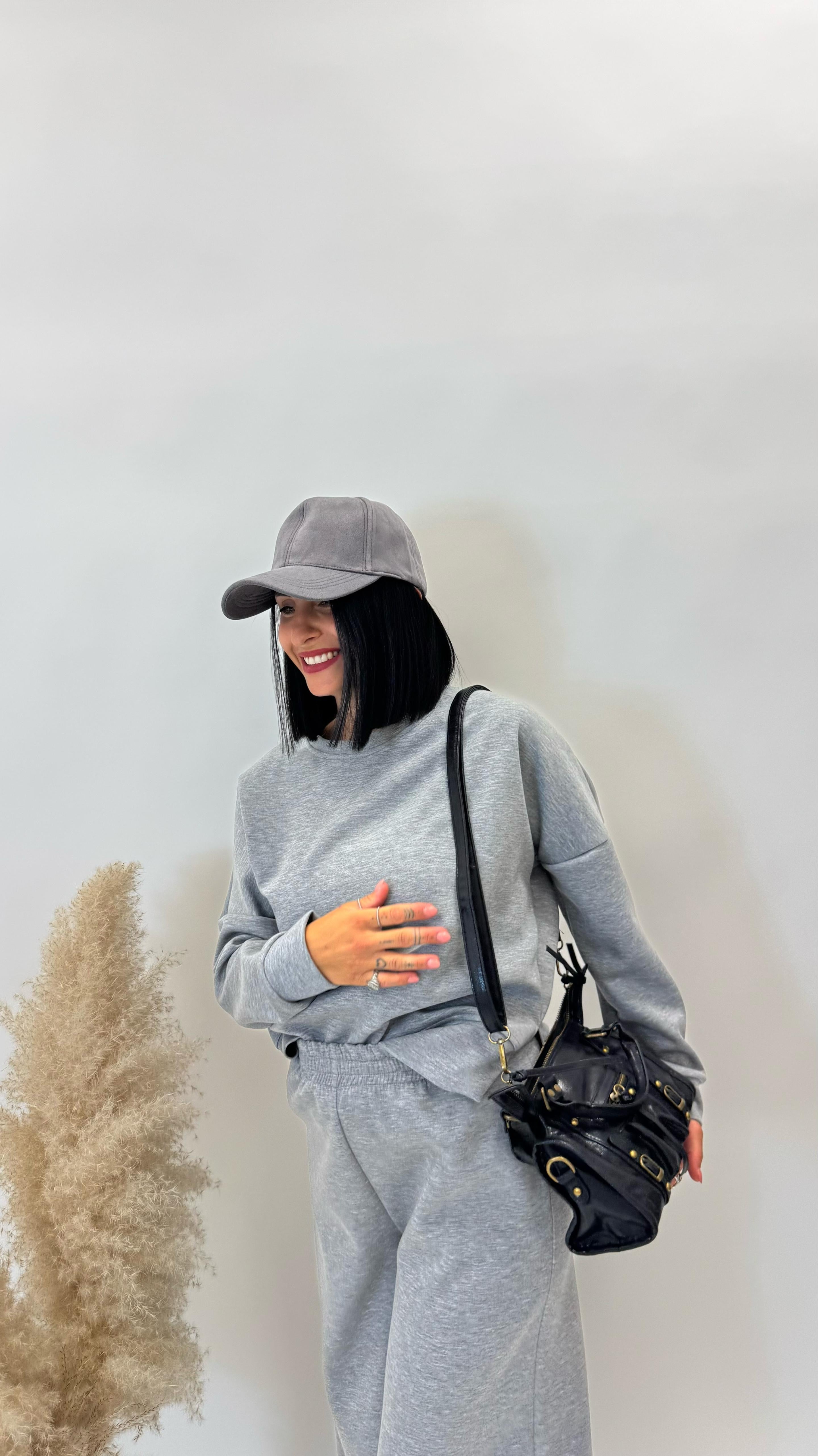 Felpa Comfy Grigio Perla