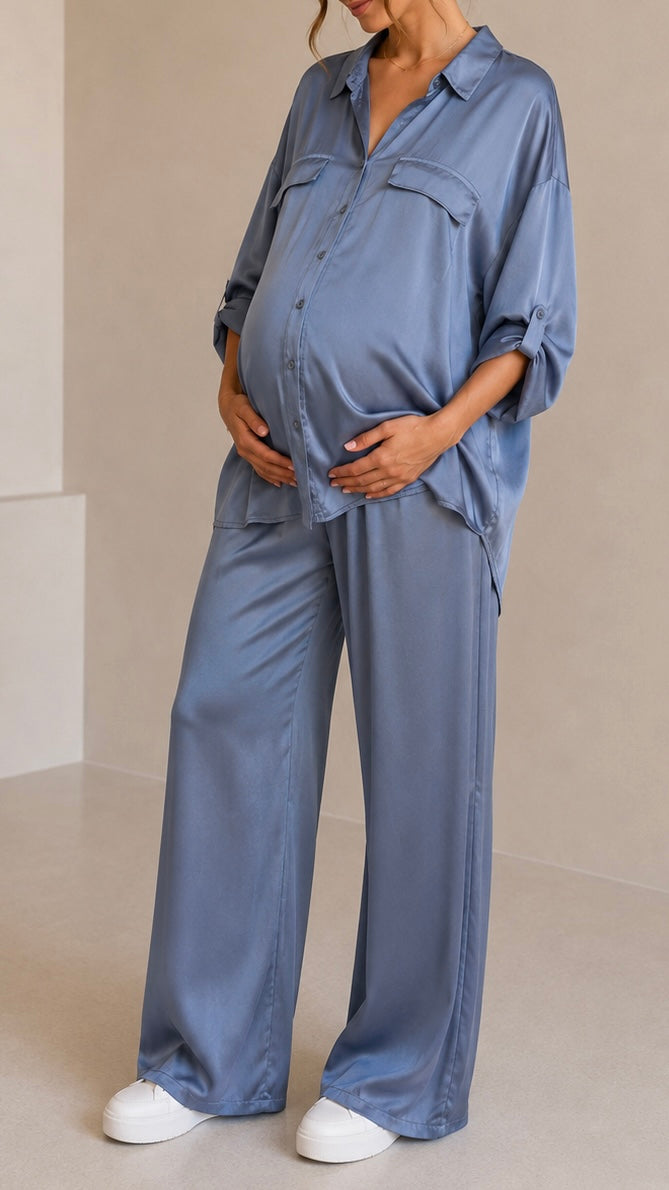 Set Soft Satin Indaco