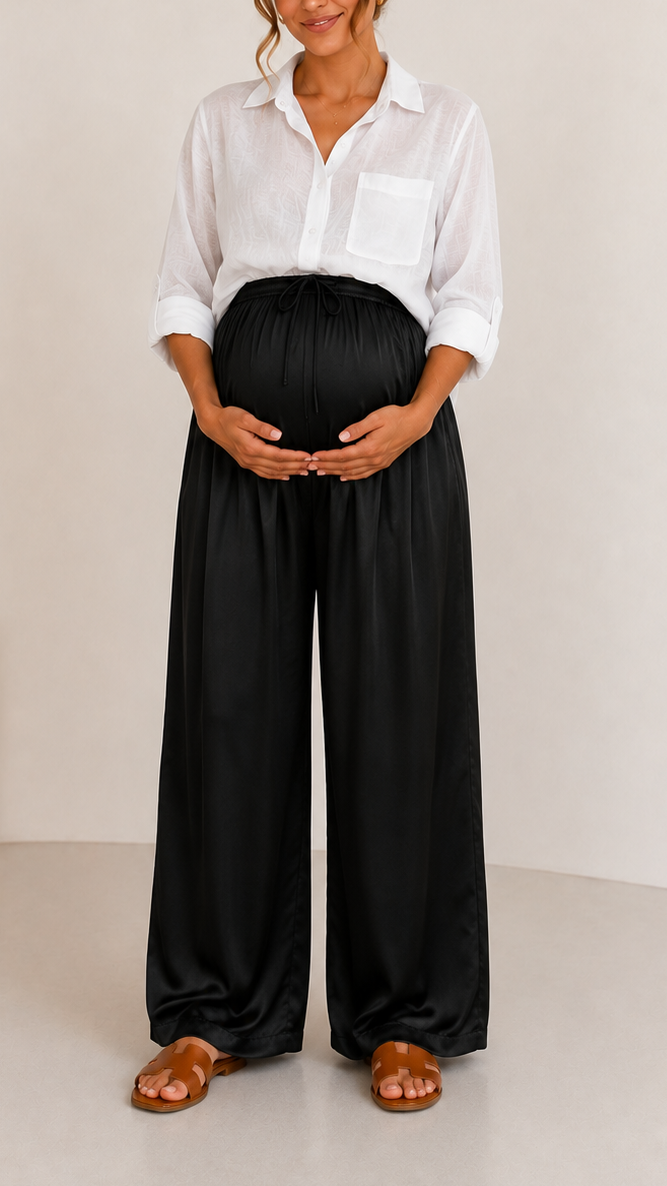 Pantalone Silk Nero