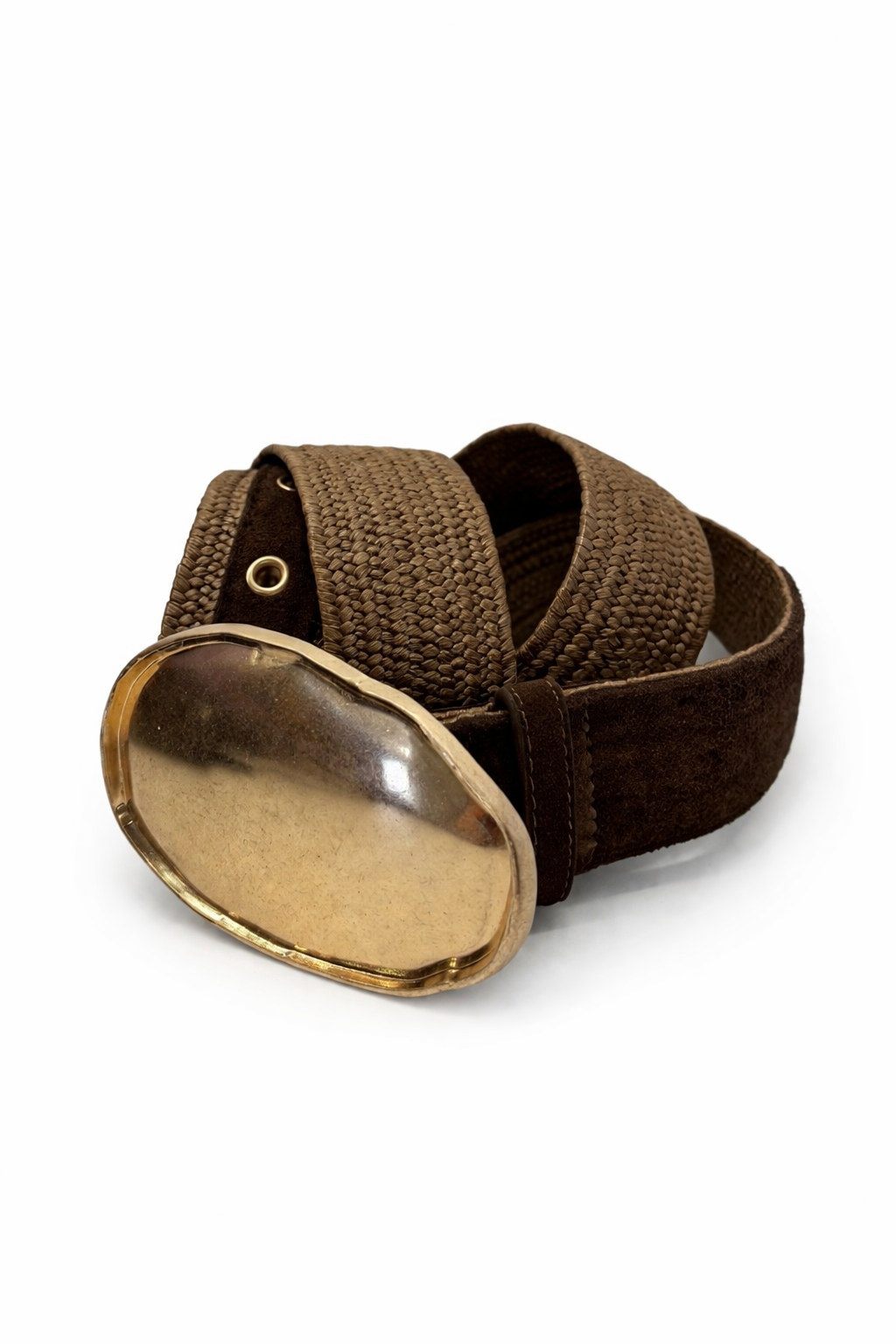 Cinta Brown Fibbia Large