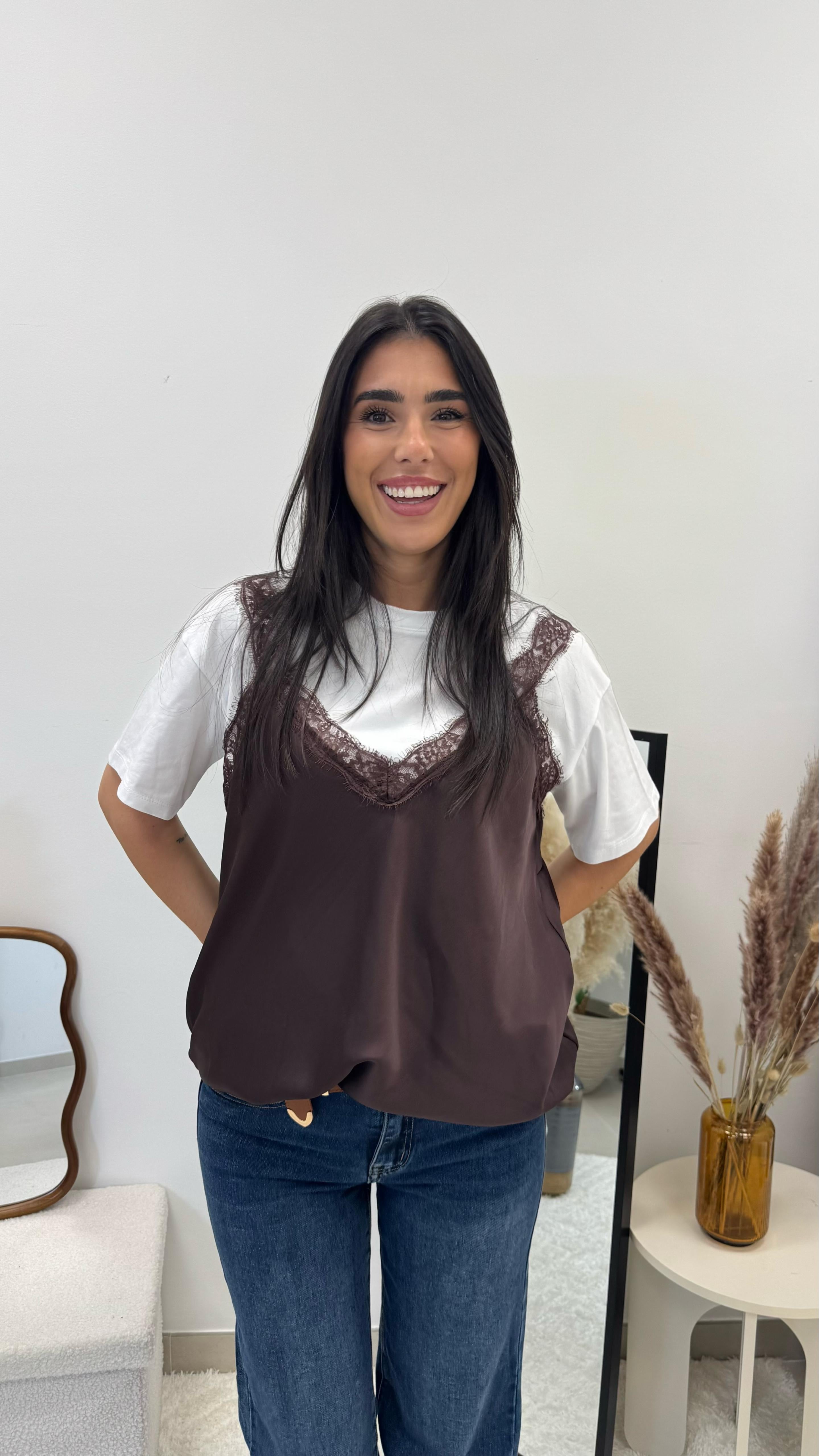 Top Silk&Lace Choco