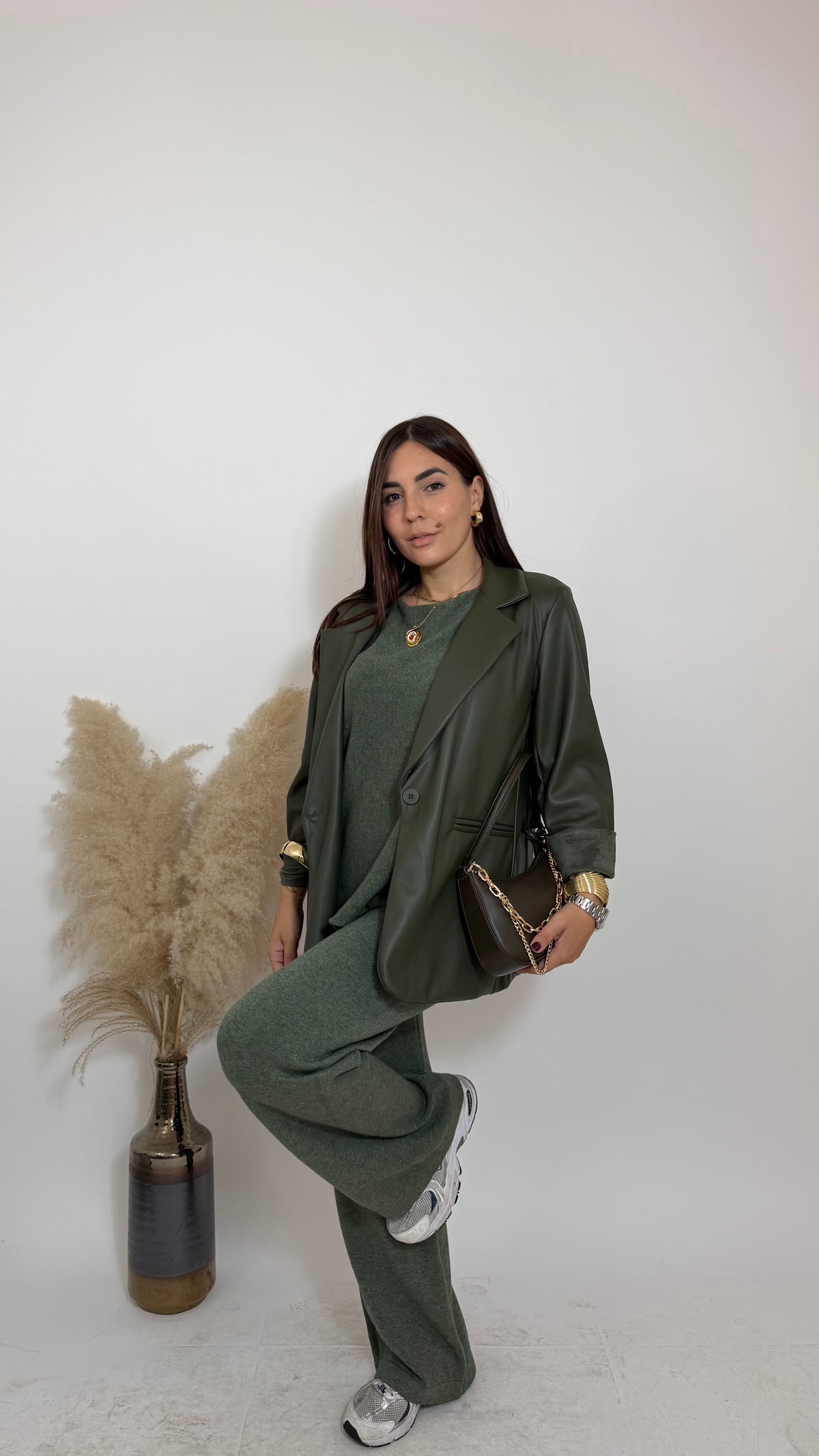 Set Beatrice Scollo V Verde Utility