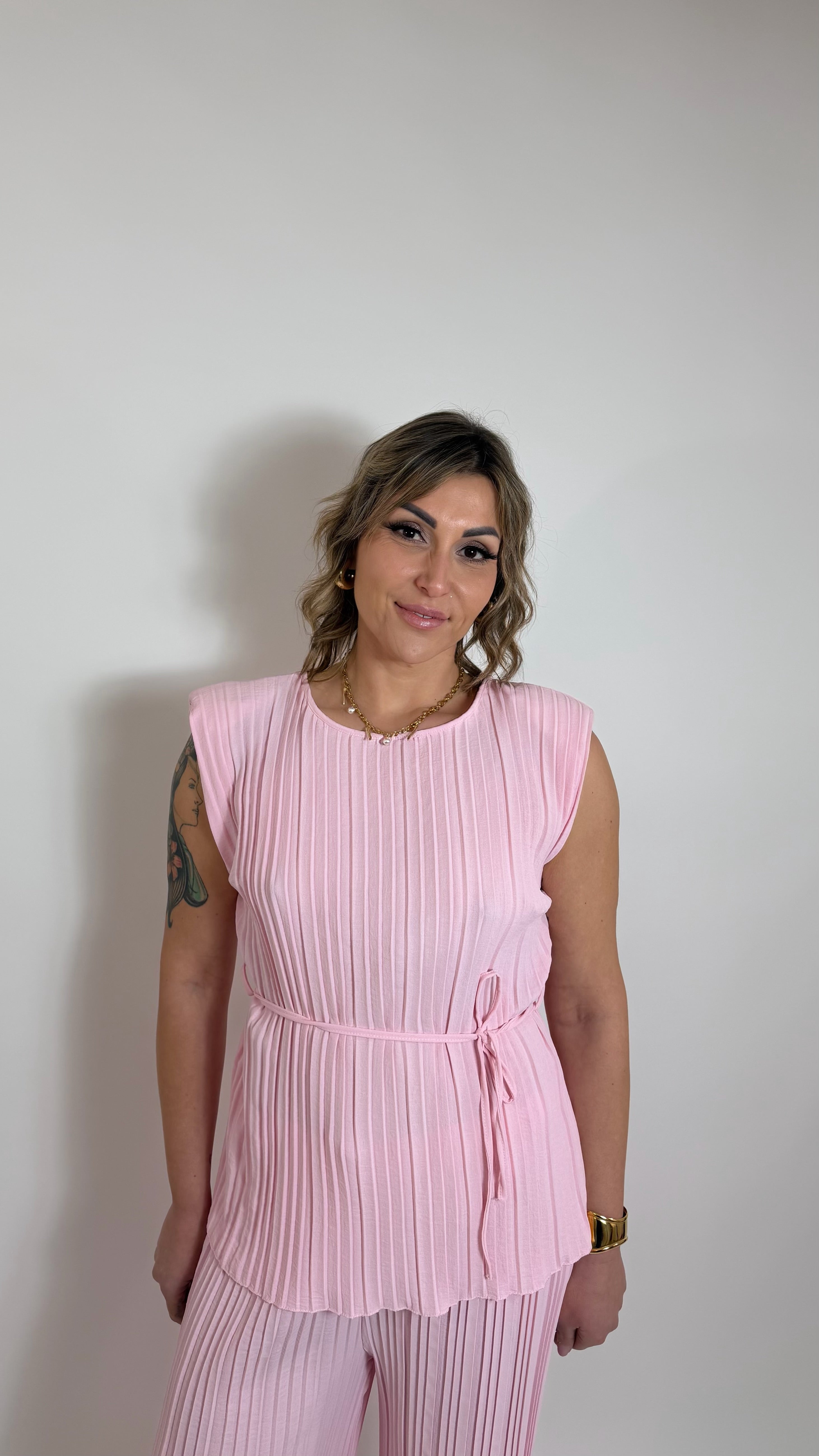 Plissè Couture Set Rosa