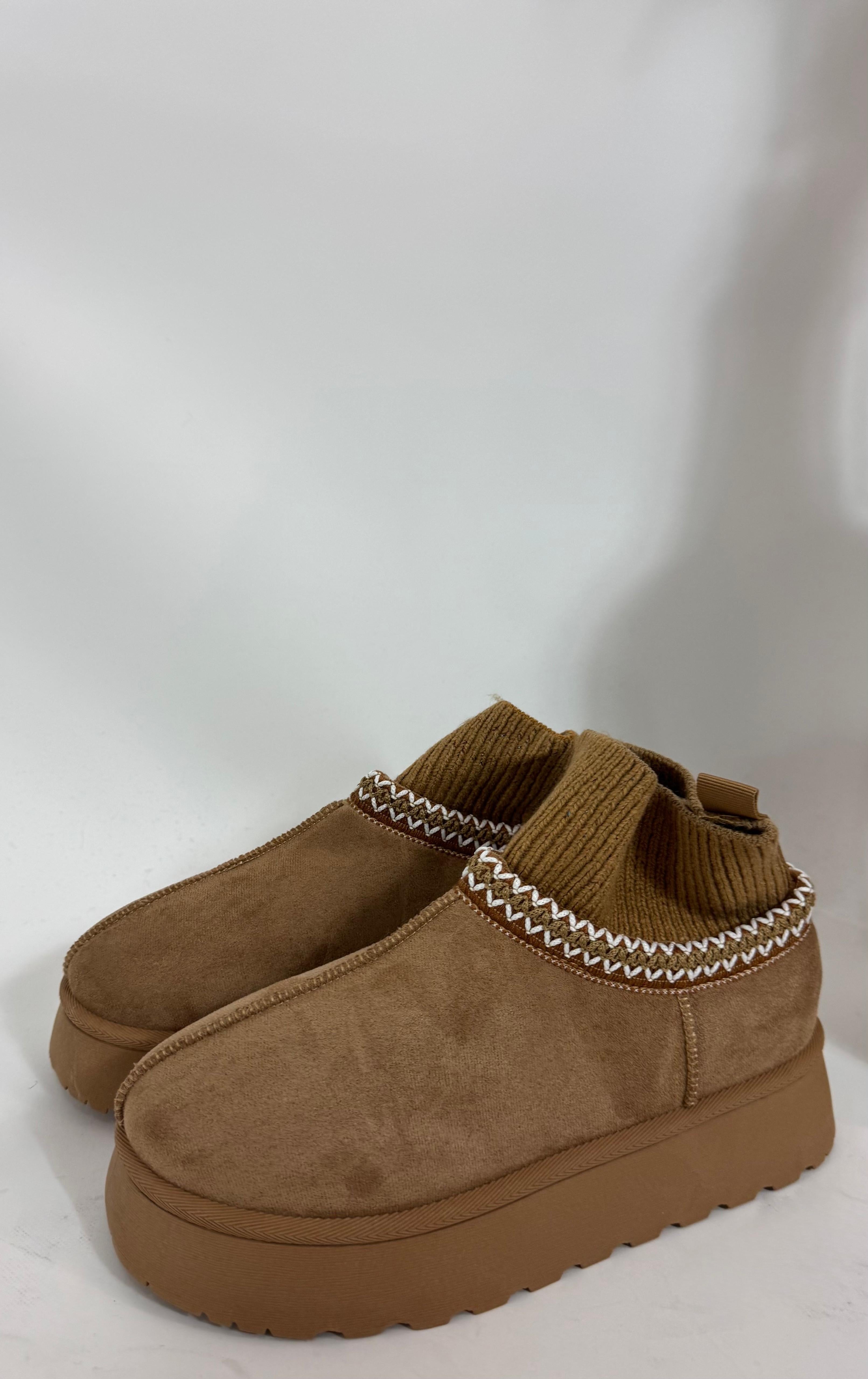 Sock Ugg Boots - Camel