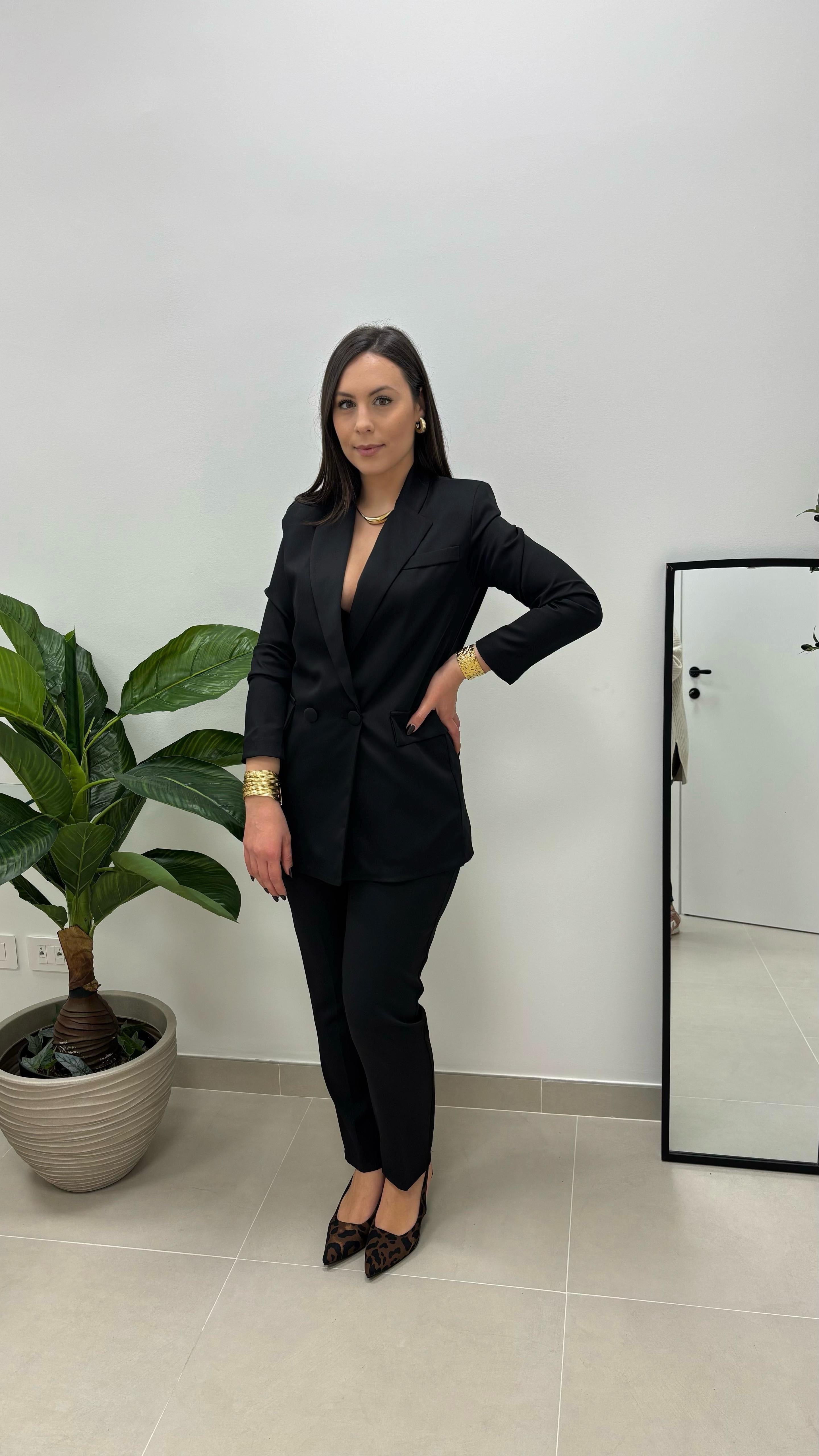 Tailleur Strutturato Nero