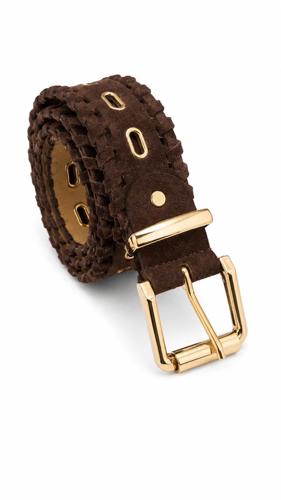 Cintura Suede Braid Choco