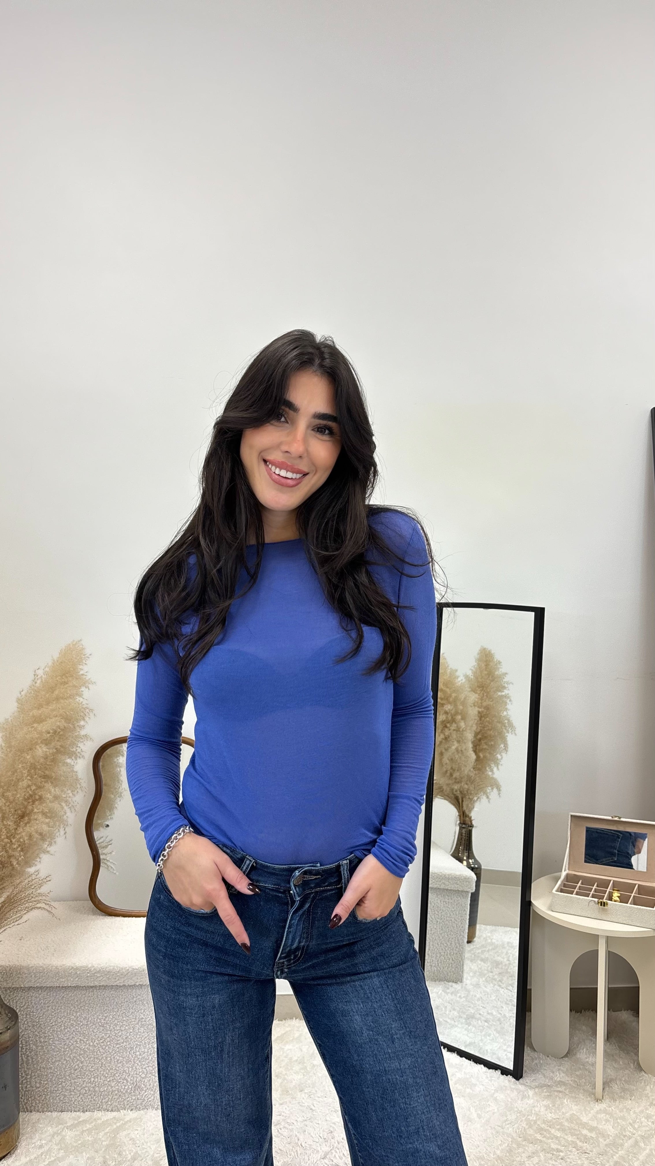 Maglia Cashmere Blu Royal