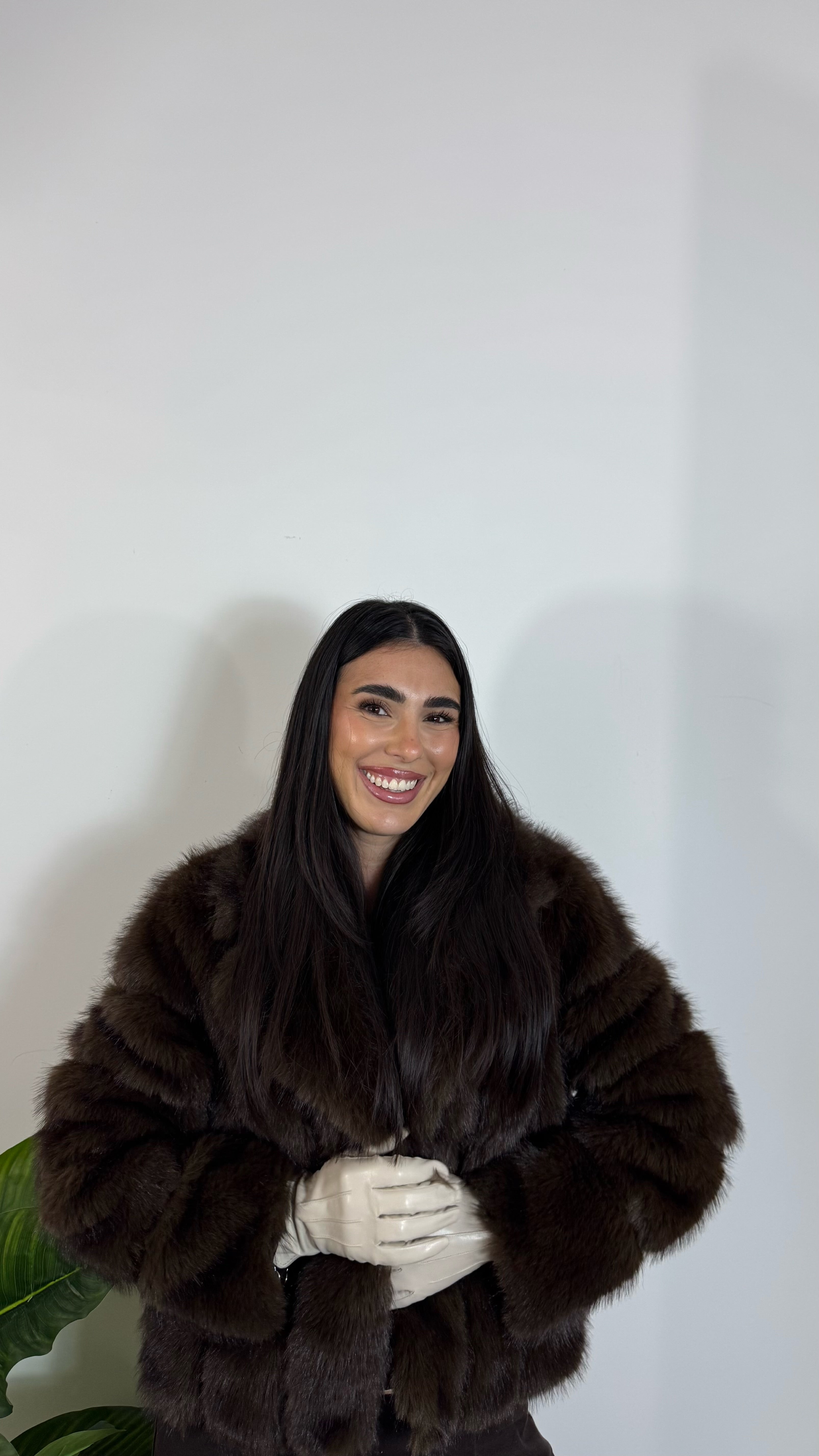 Guanti Similpelle Burro