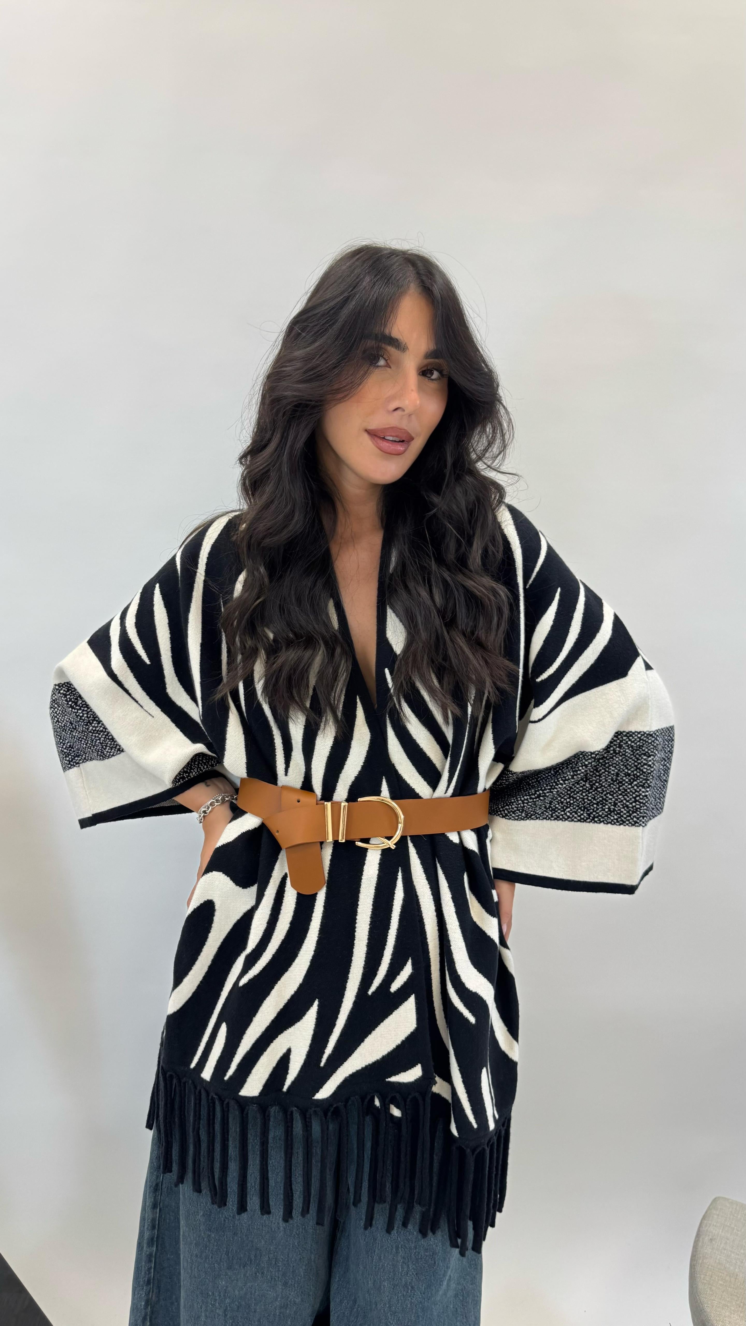 Cardigan Manica Campana Zebra