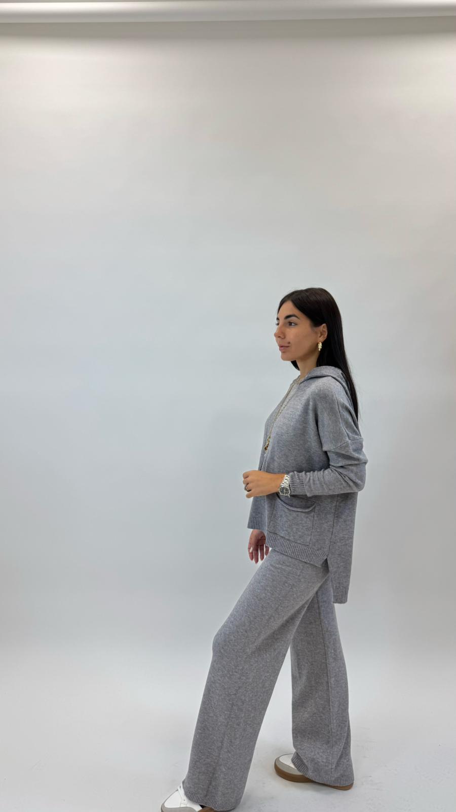 Sporty Set Maglina Morbida Grigio Perla