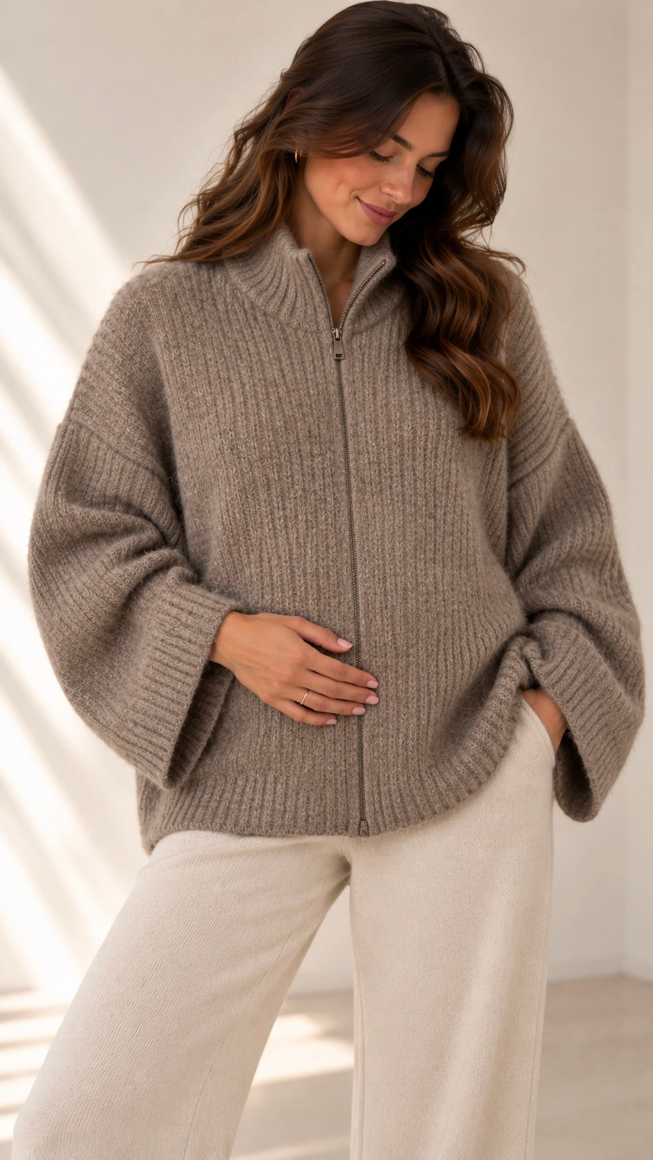 Zip Knit Cardigan