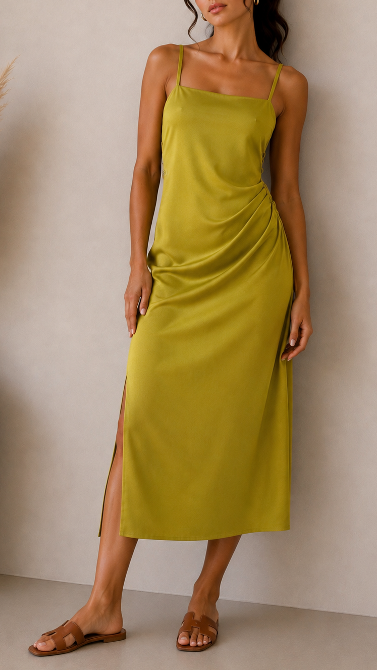Abito Draped Verde