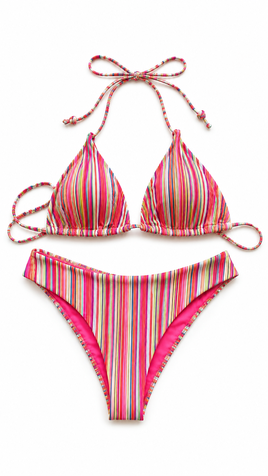 Bikini Sunset Stripe Pink