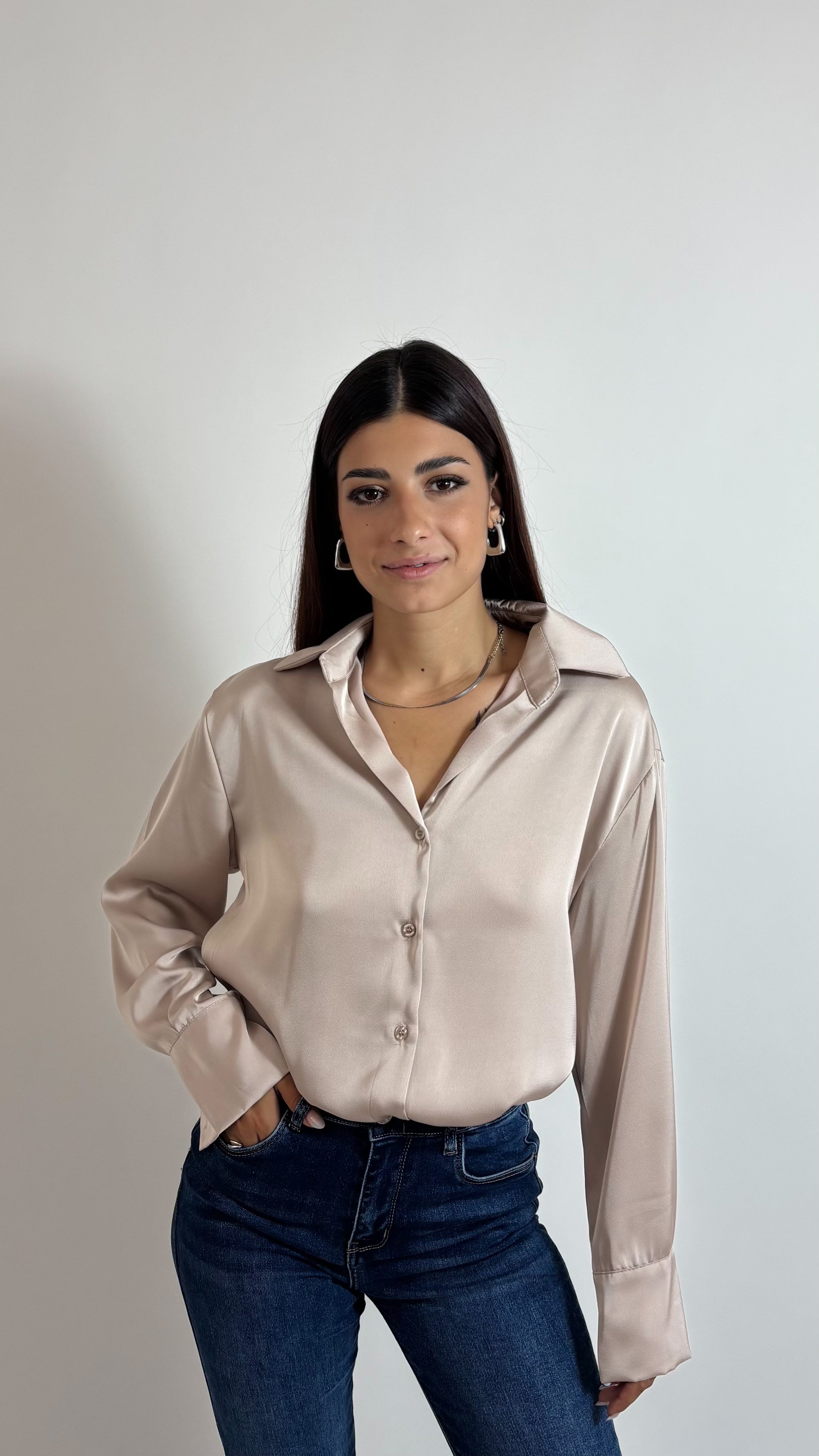 Camicia Silk Nude