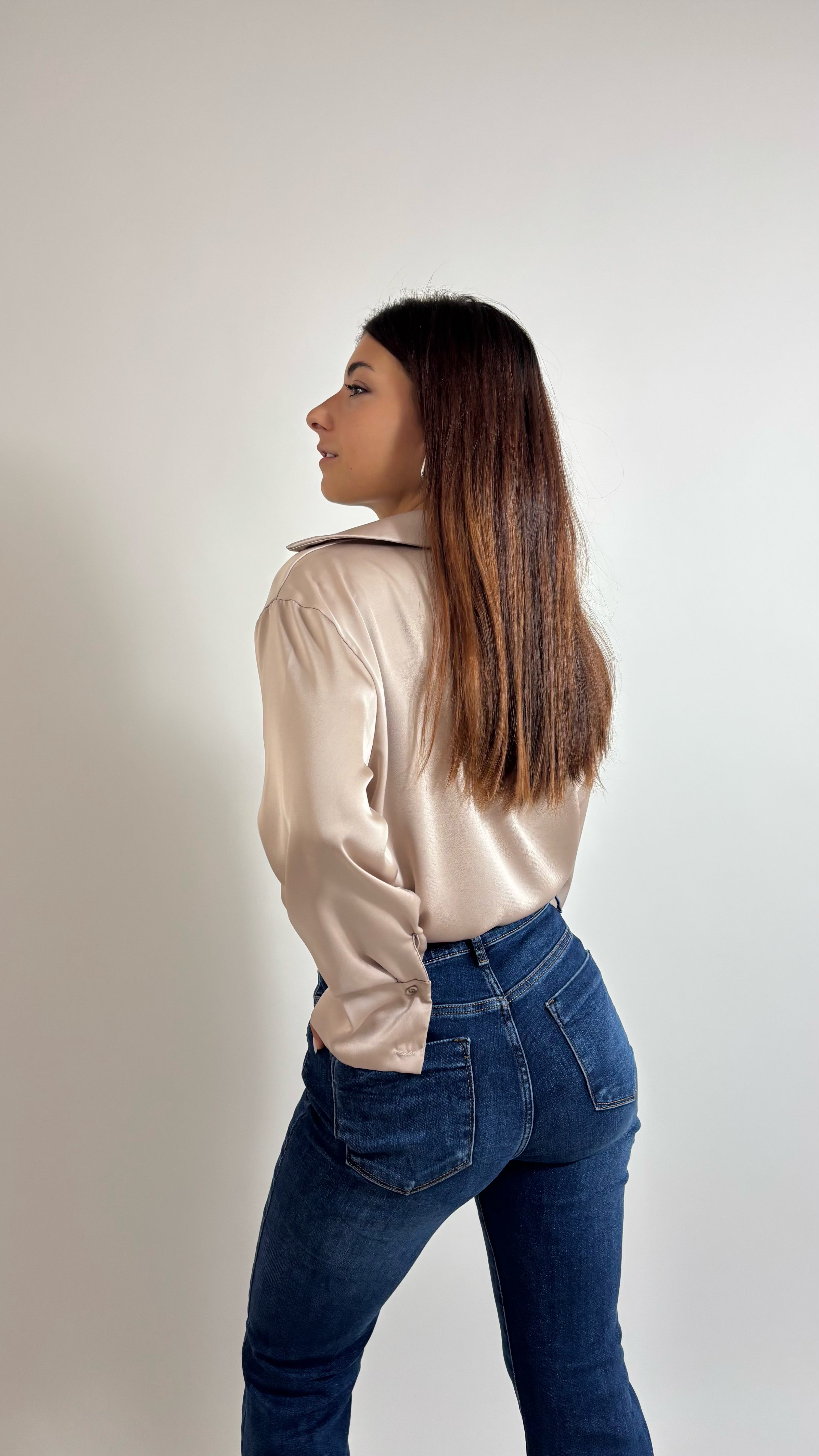 Camicia Silk Nude