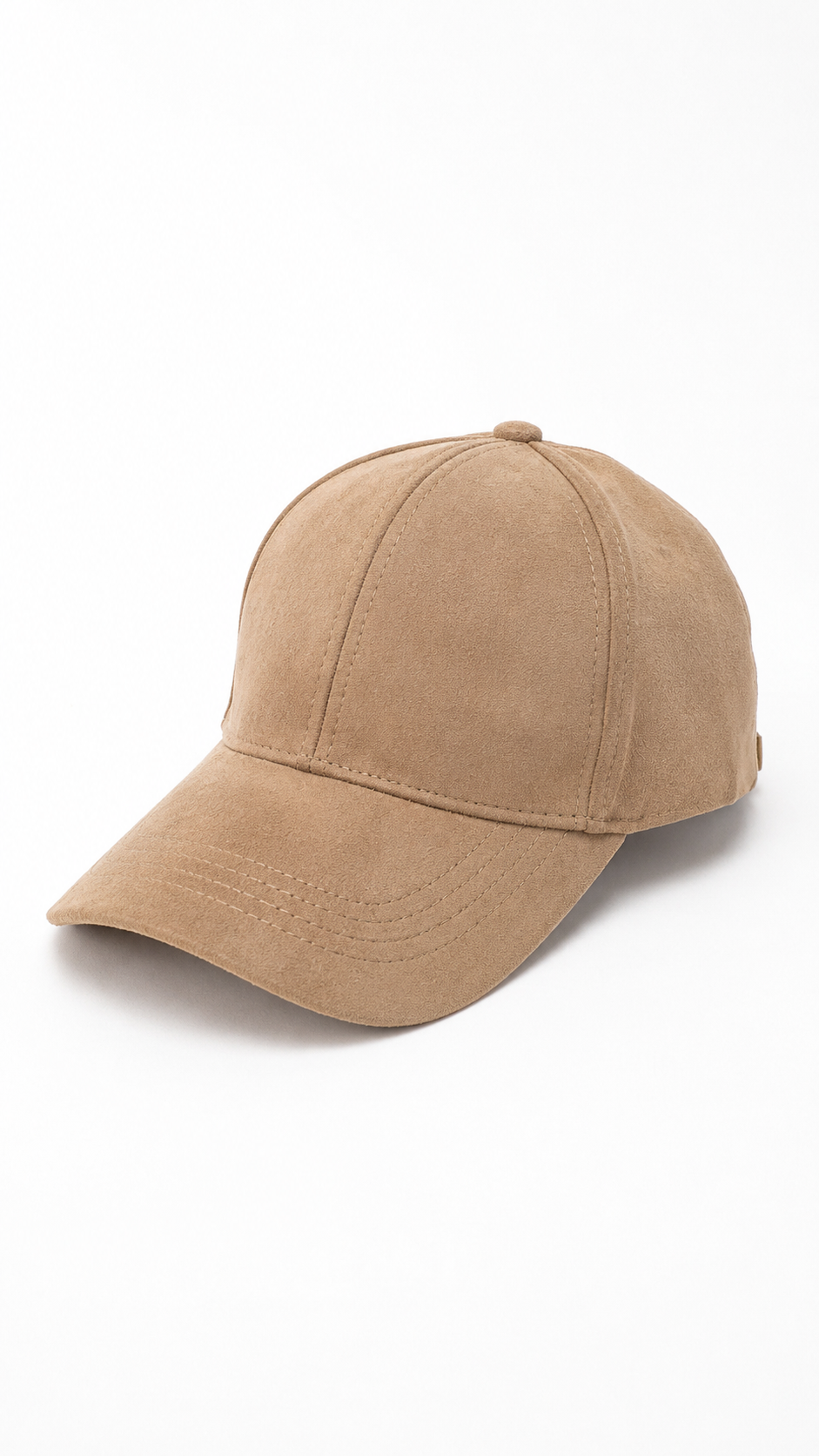 Baseball Cap Suede Tortora
