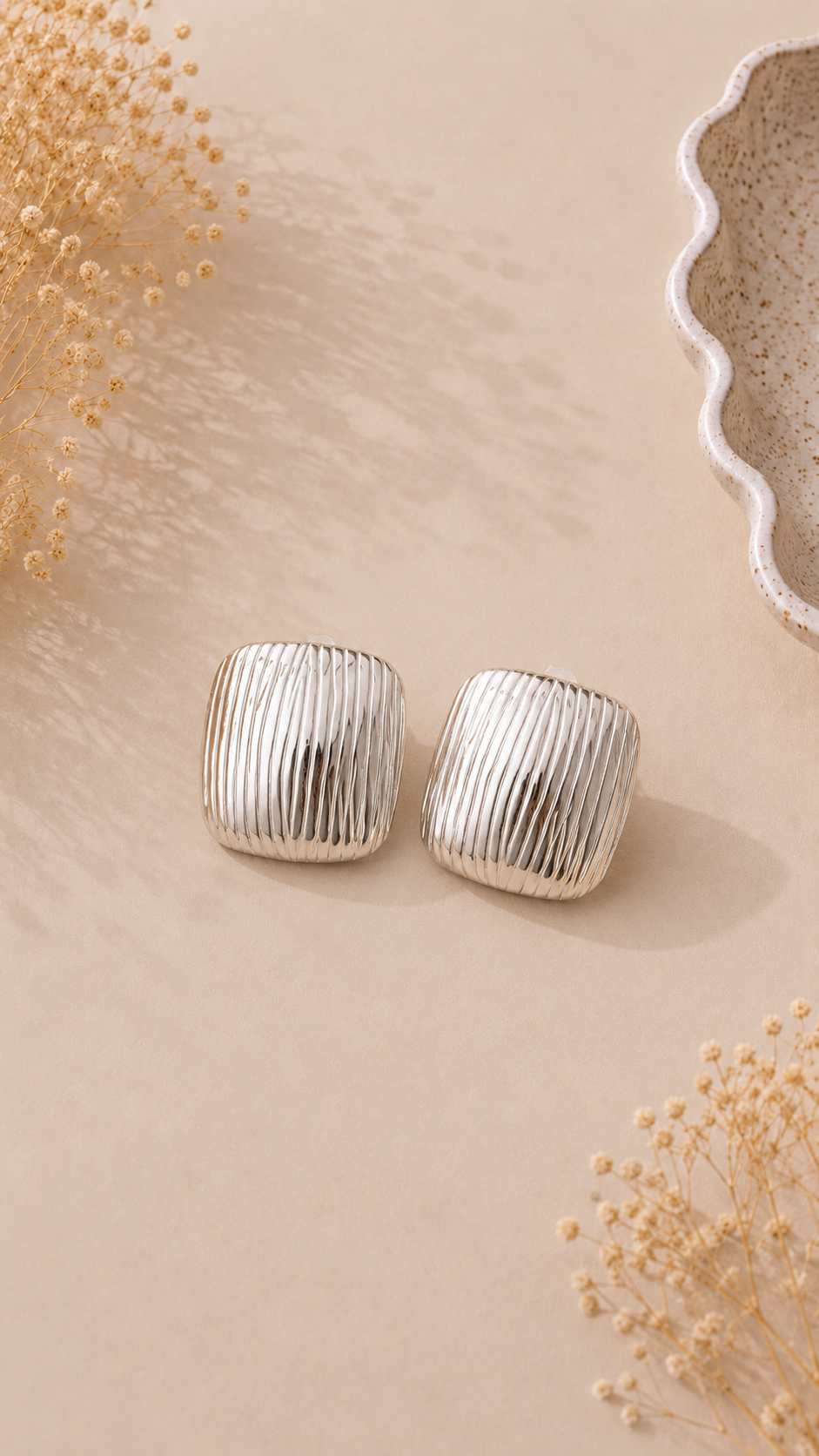 Orecchini Square Silver