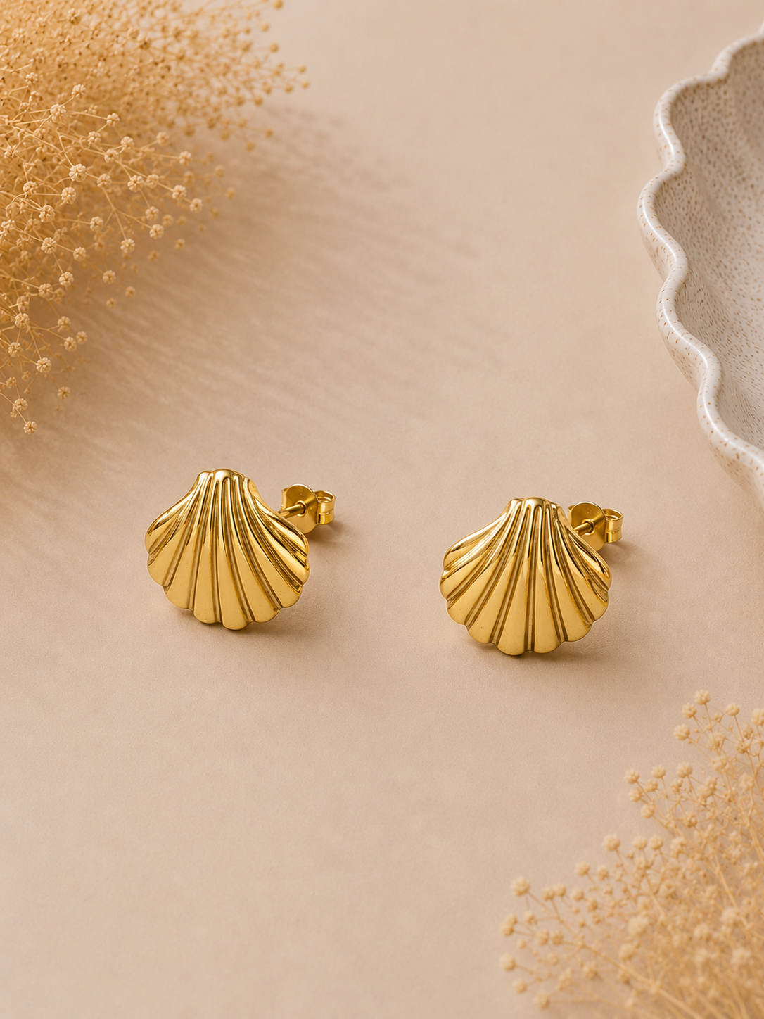 Orecchini Conchiglia Gold