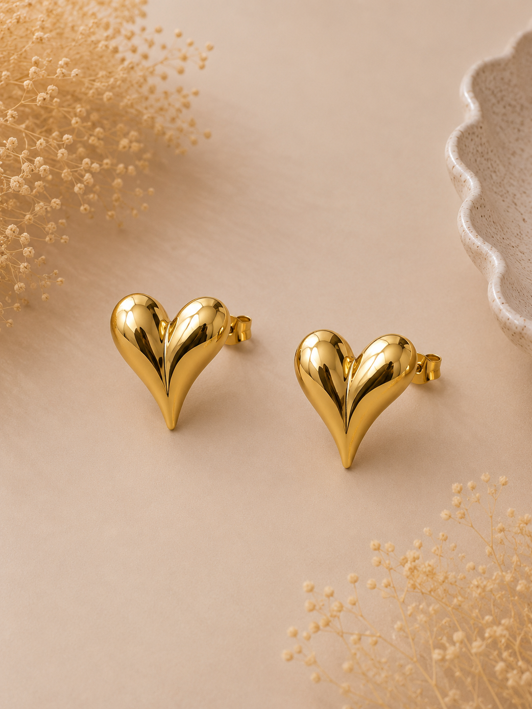 Orecchini Heart Gold