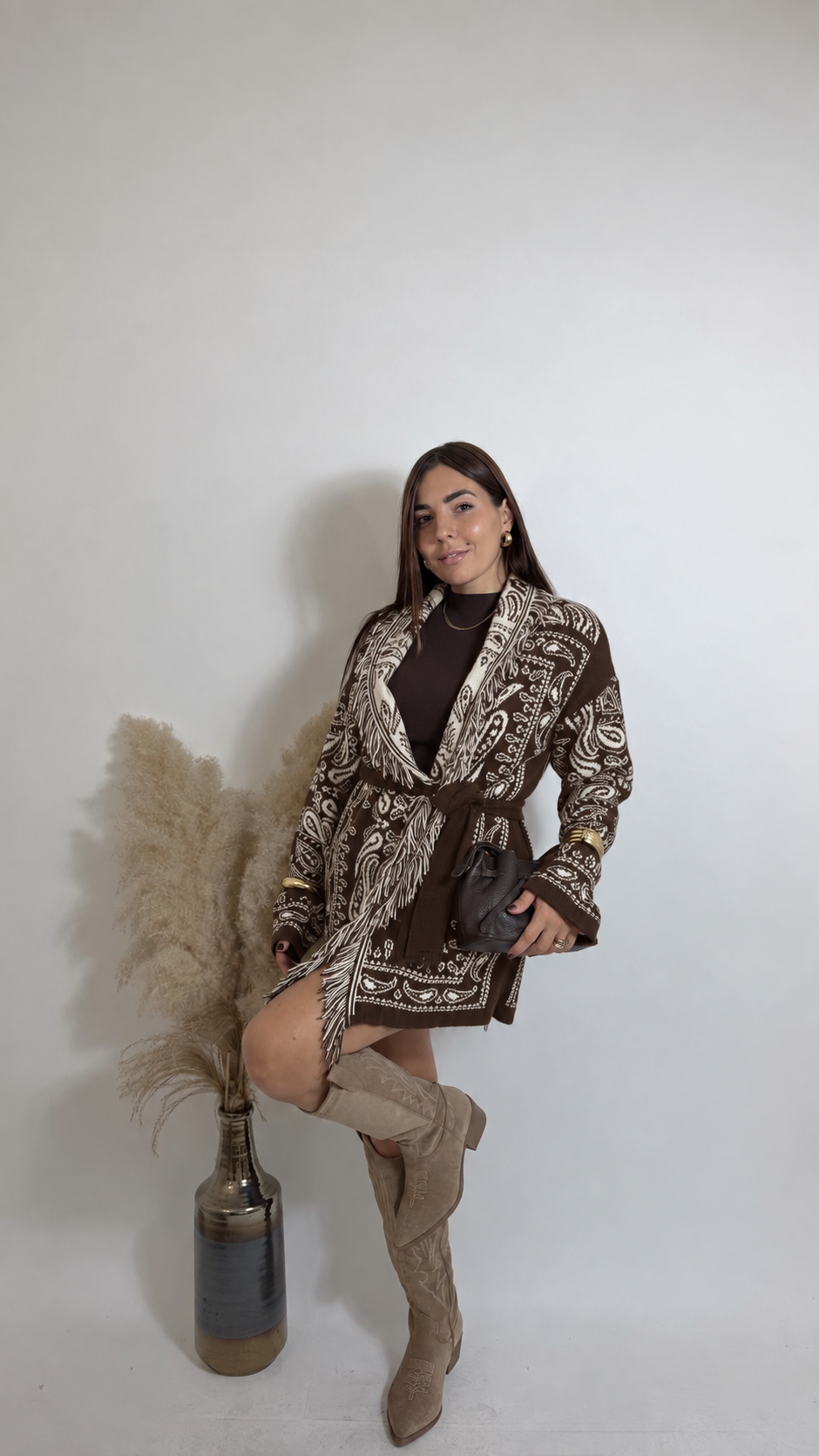 Cardigan Etnico Choco&Burro
