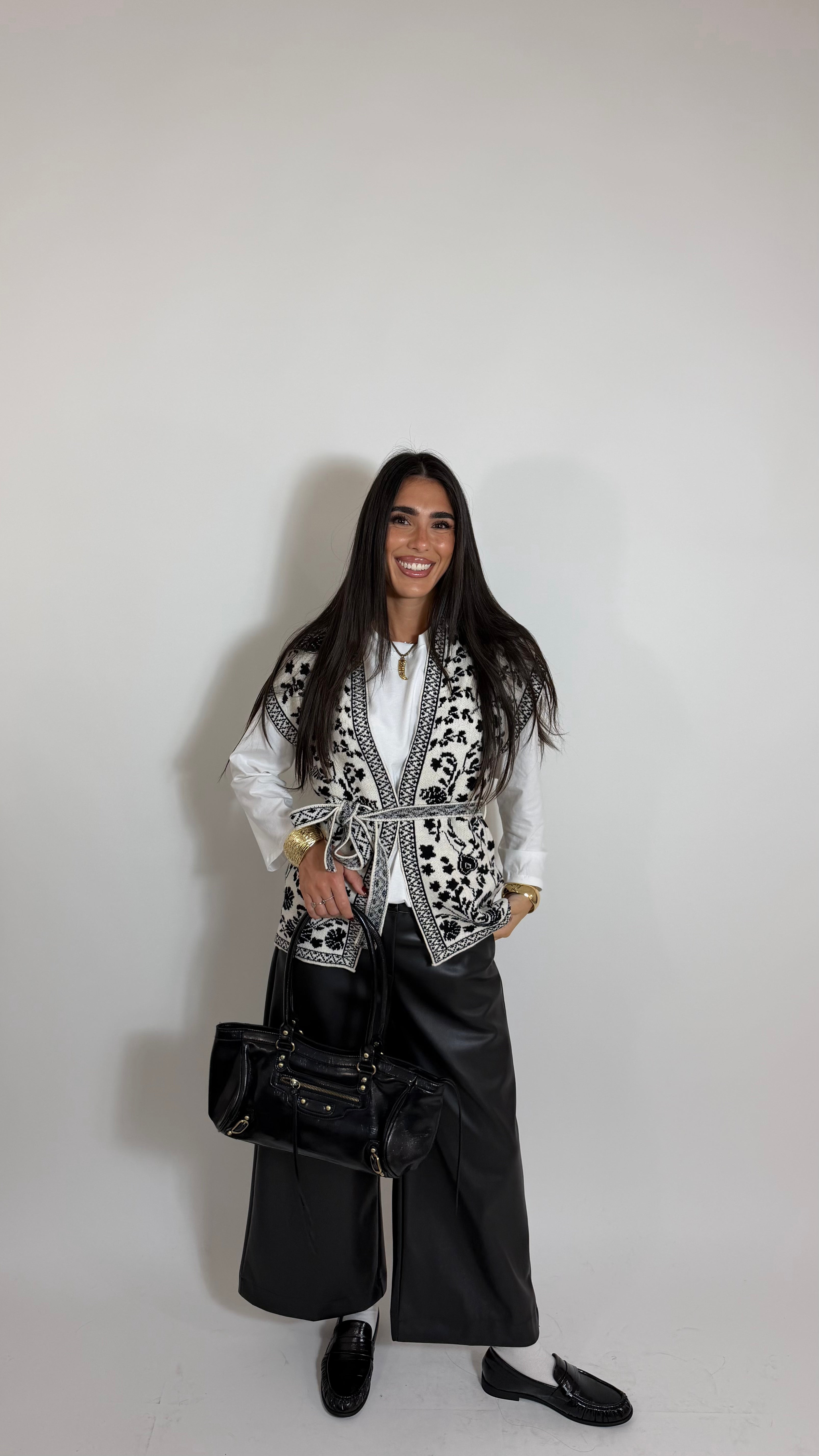 Gilet Jacquard Folk