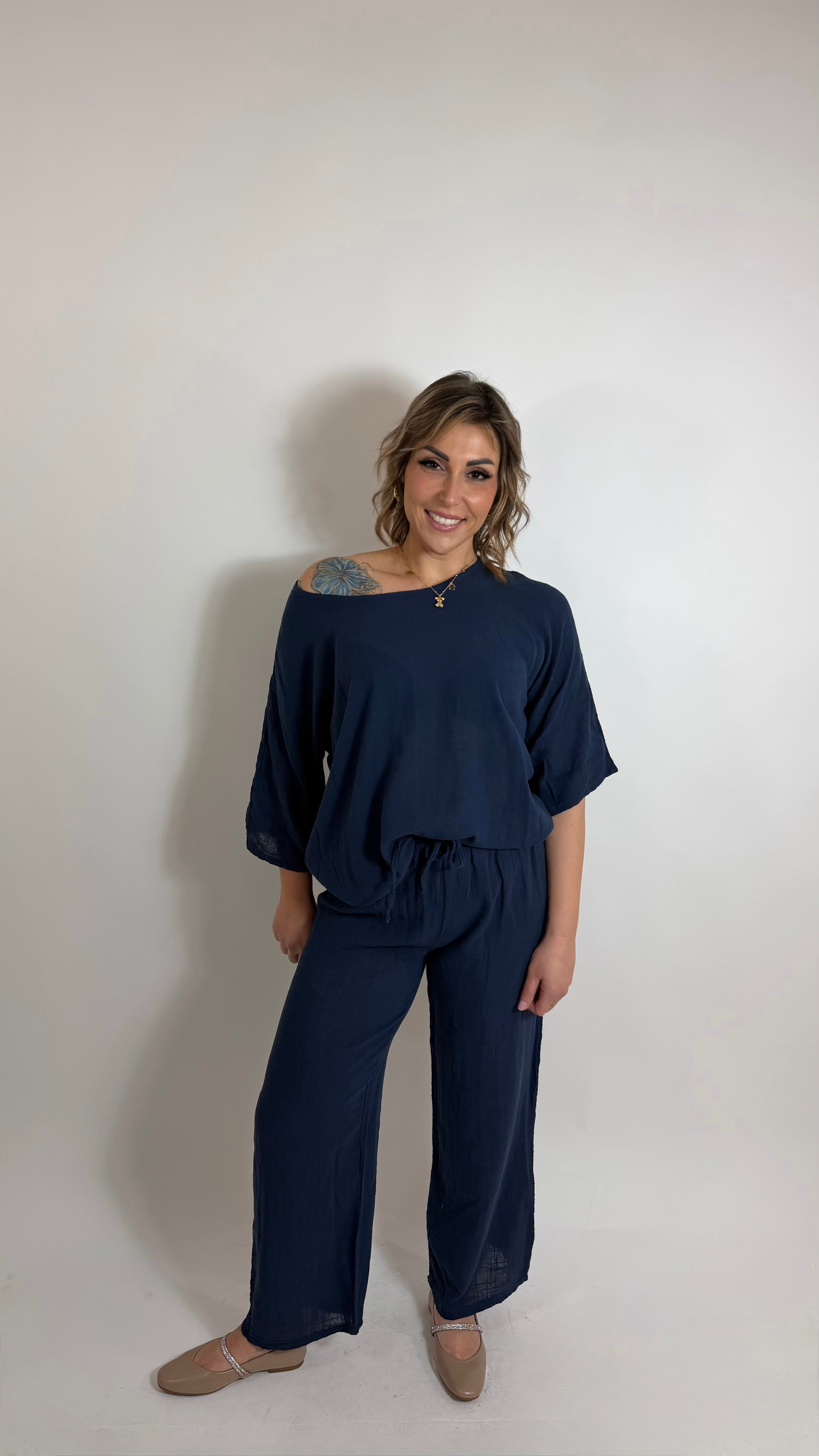 Cotton Breeze Set Blu notte