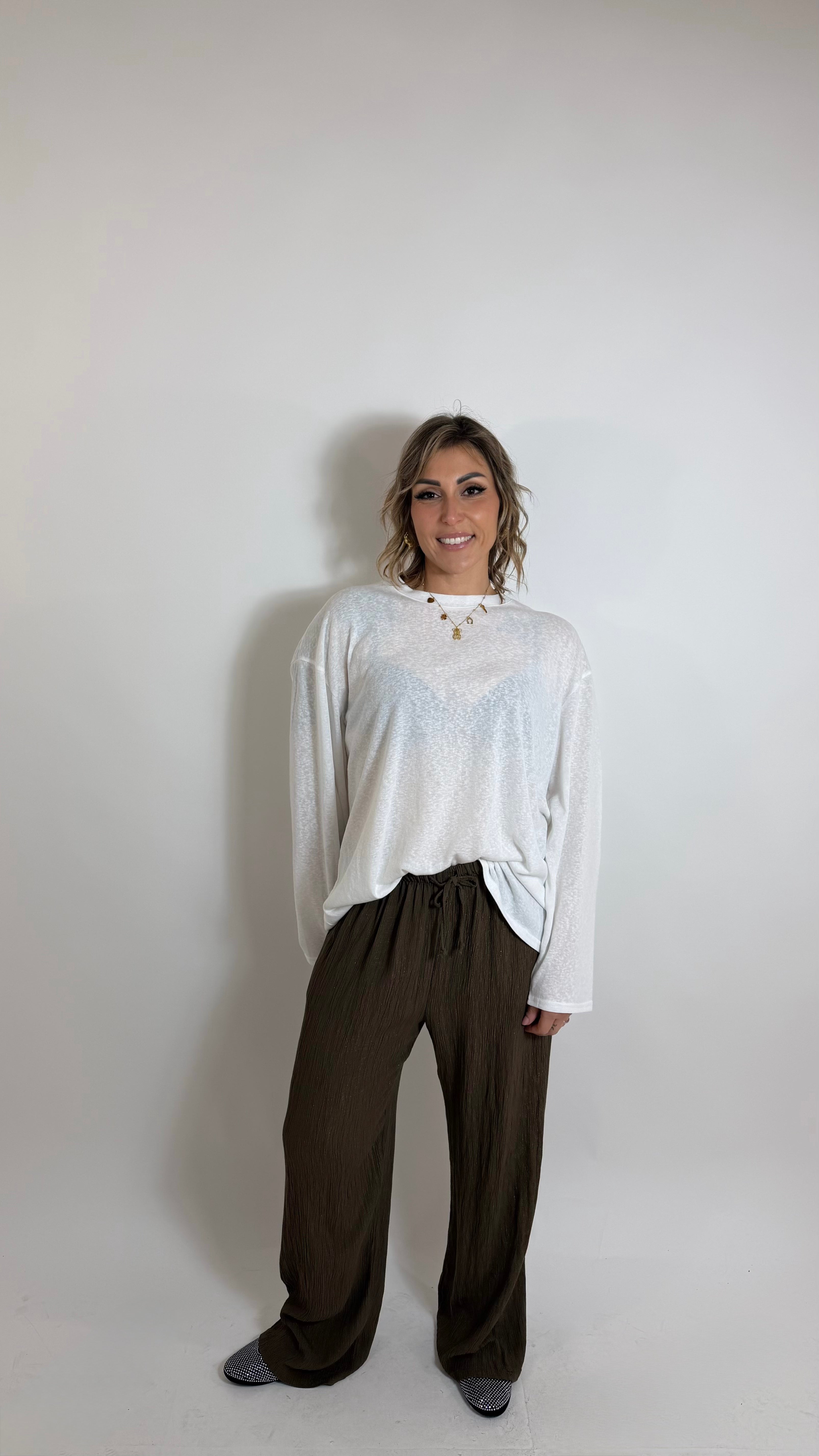 Pure Viscose Flow Pant Choco