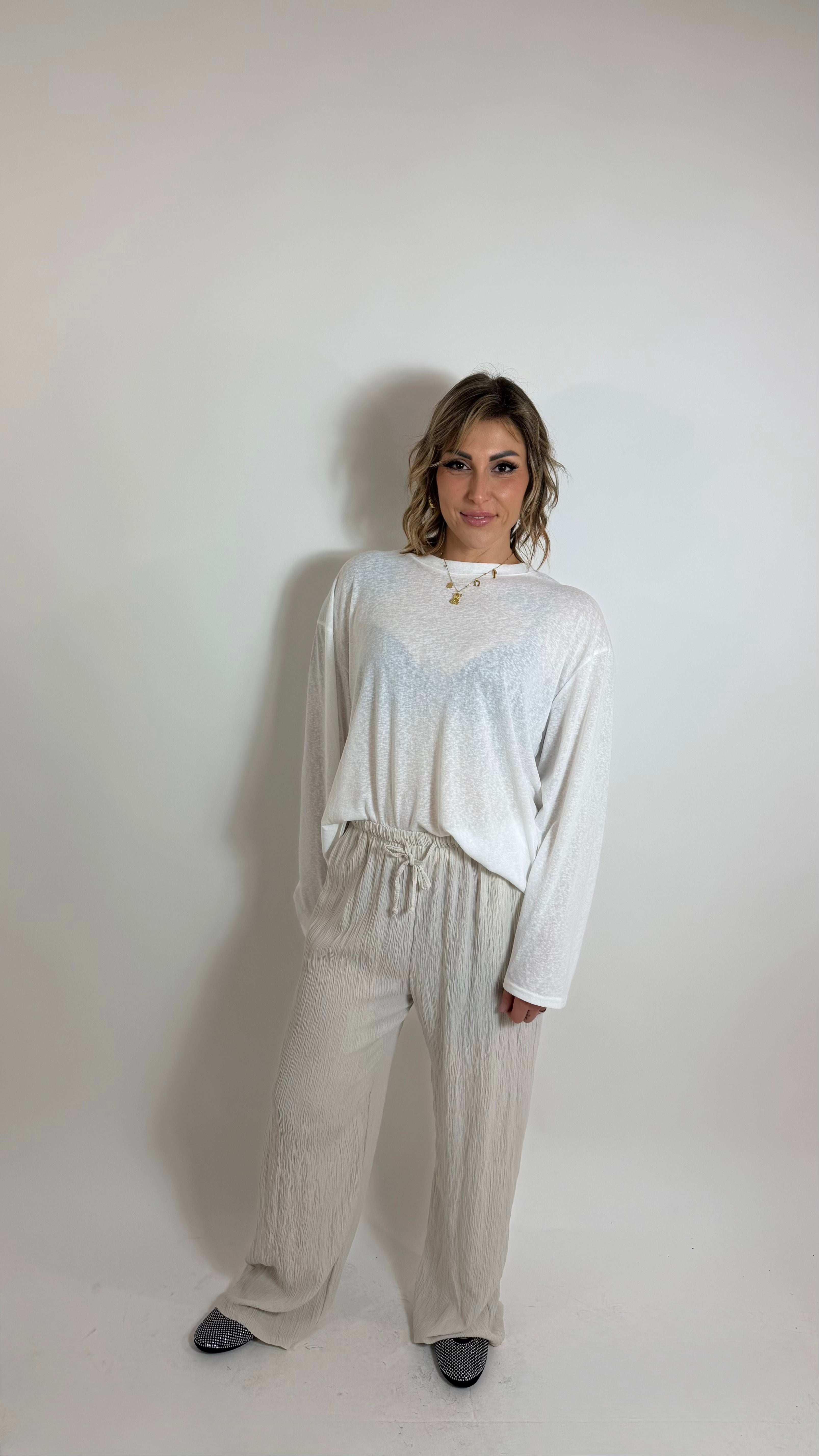 Pure Viscose Flow Pant Tortora