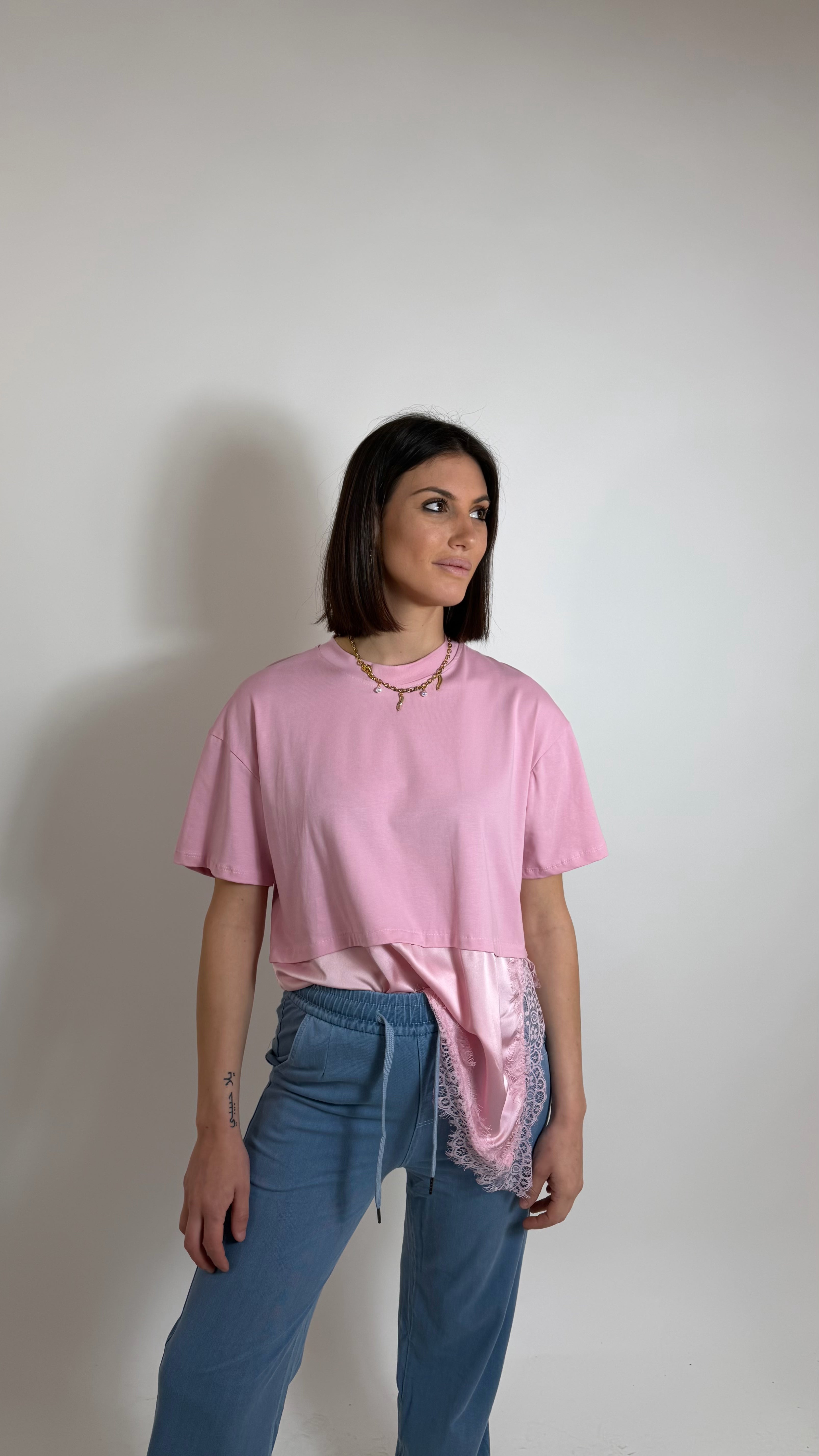 Maglia Silk Lace Pink